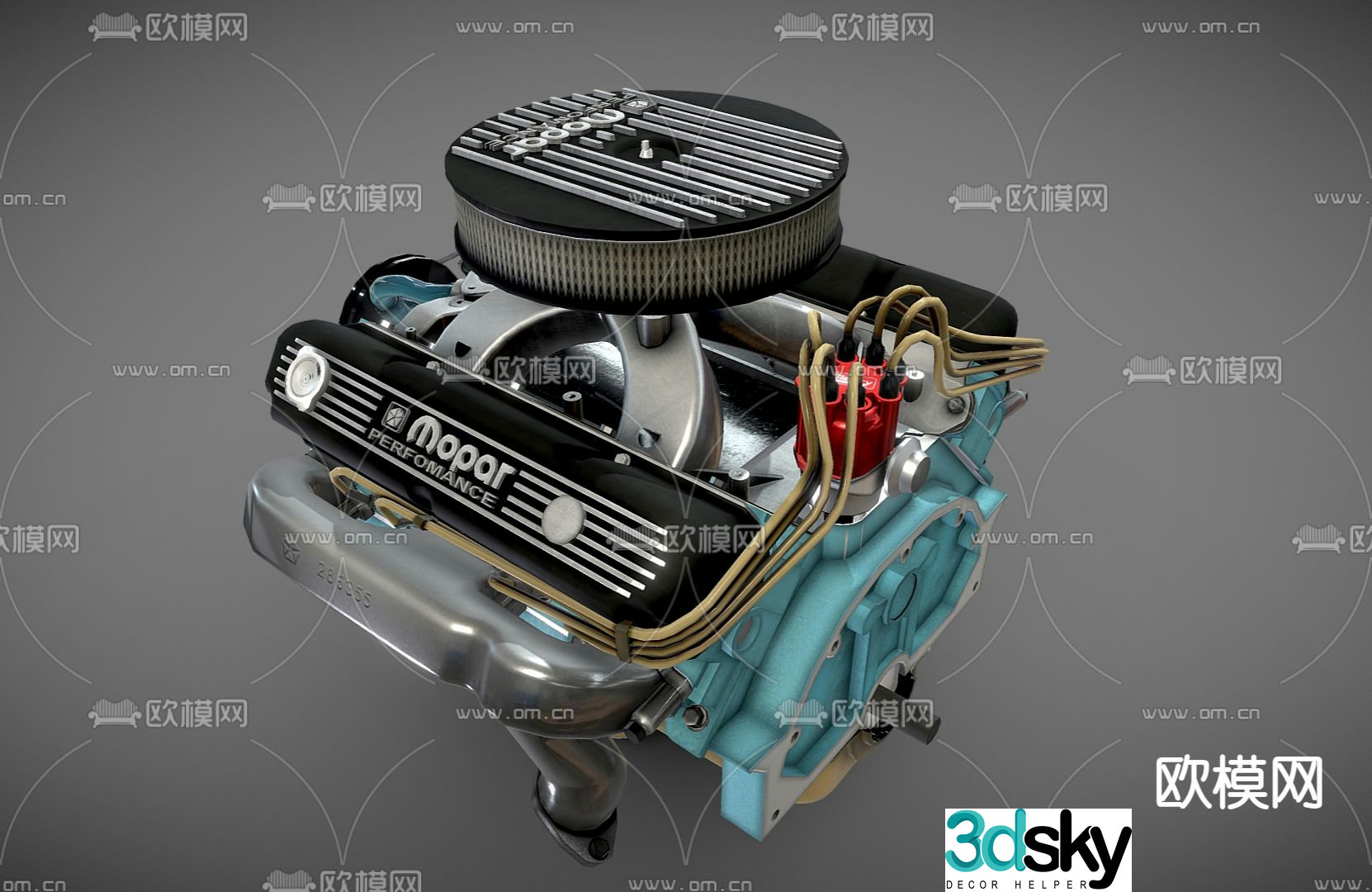 car engine engine 3d model
