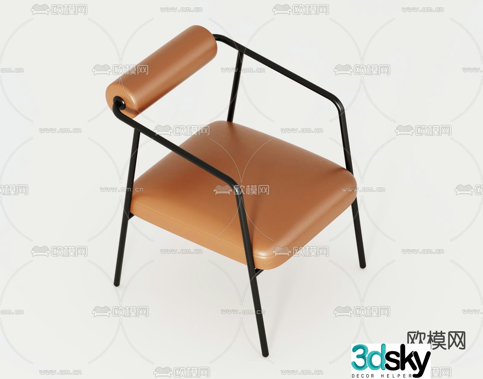 Modern chair leisure chair 3d model