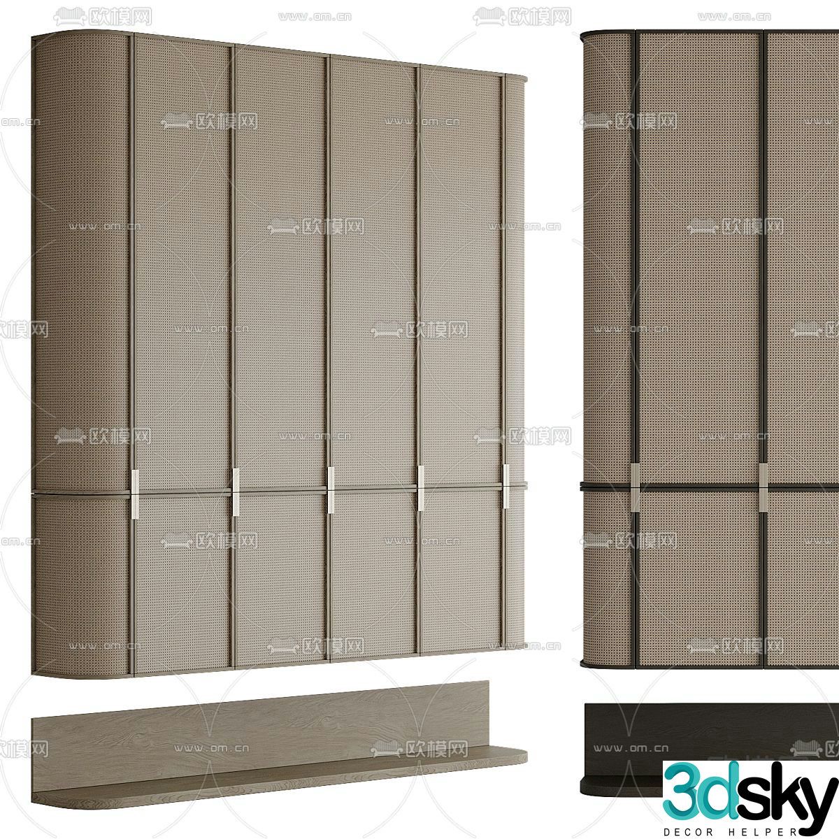 wabi-sabi wardrobe 3d model