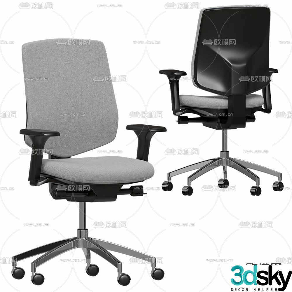 Office chair staff chair 3d model