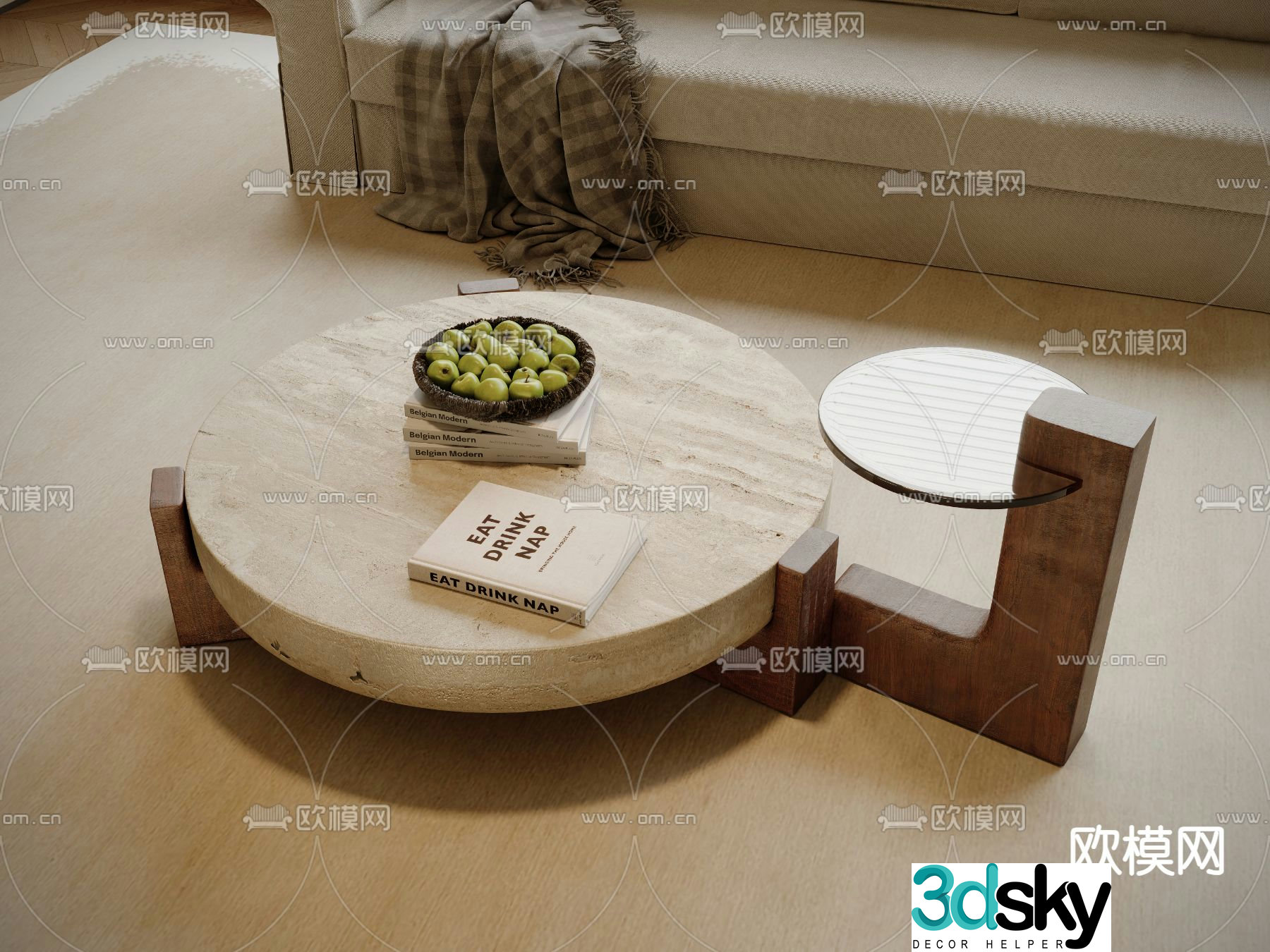 3D model of mother-in-law coffee table