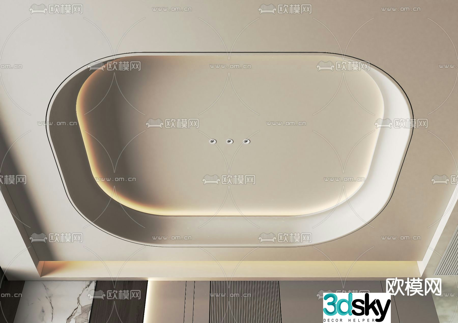 Arc ceiling 3D model