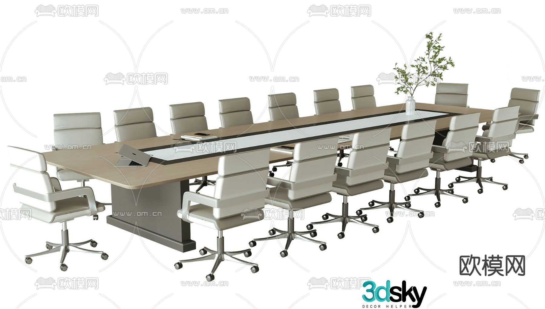 Modern conference table 3d model