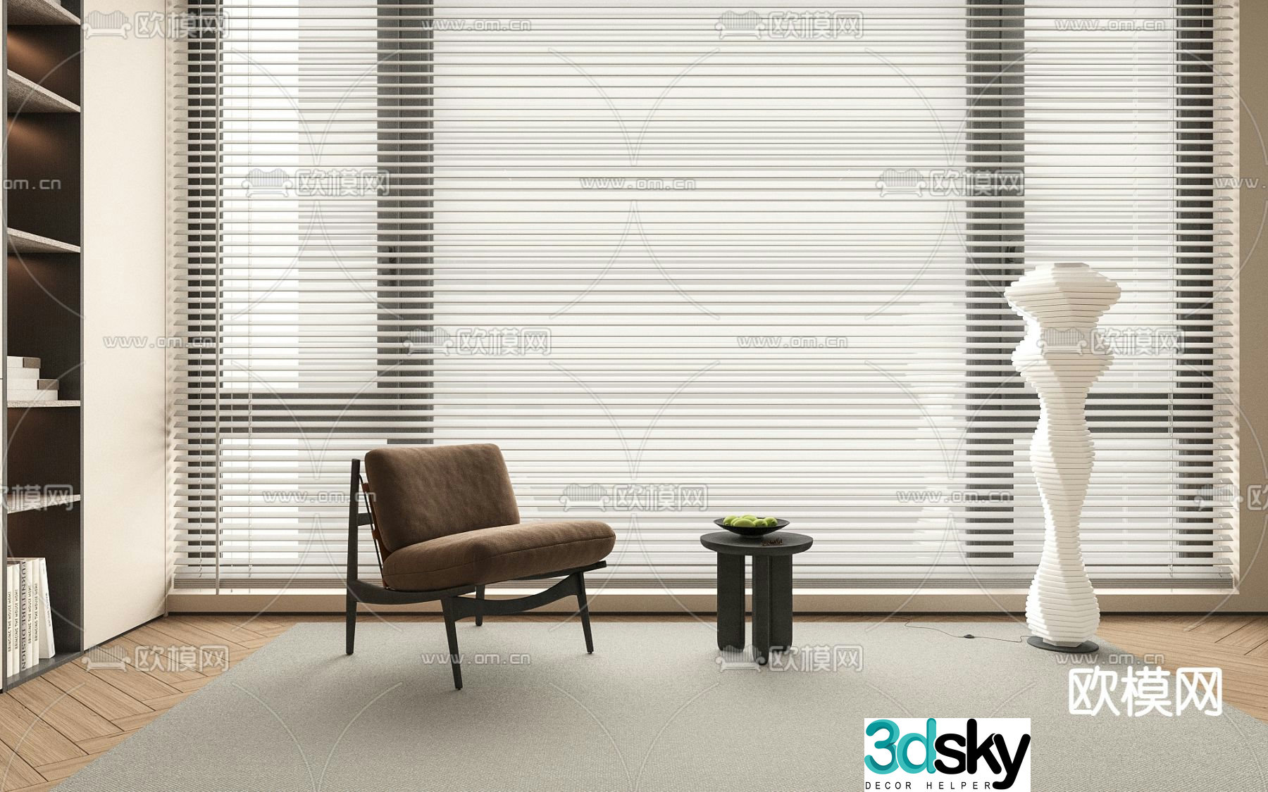 Modern lounge chair 3d model