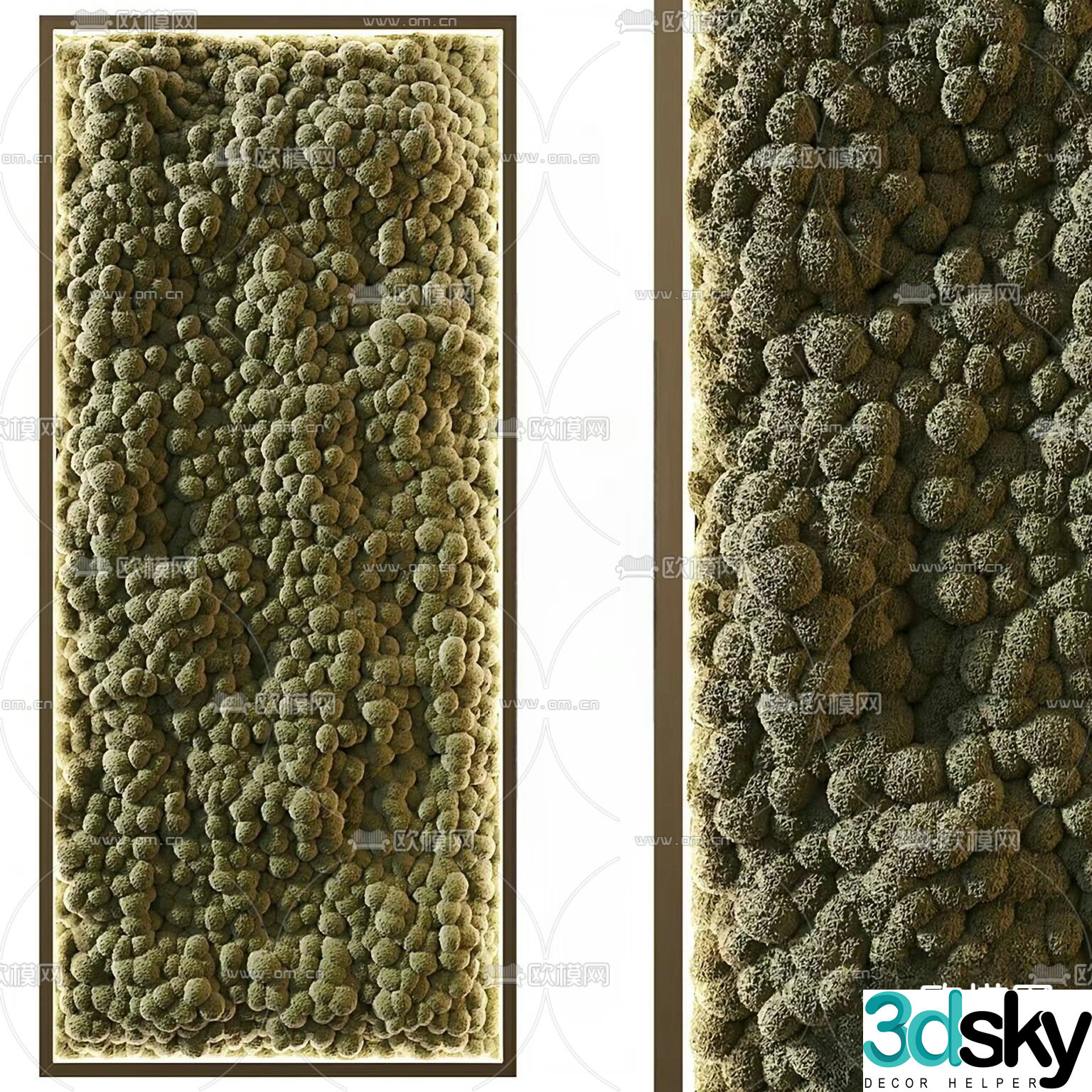 Modern Brucea Wall 3D Model