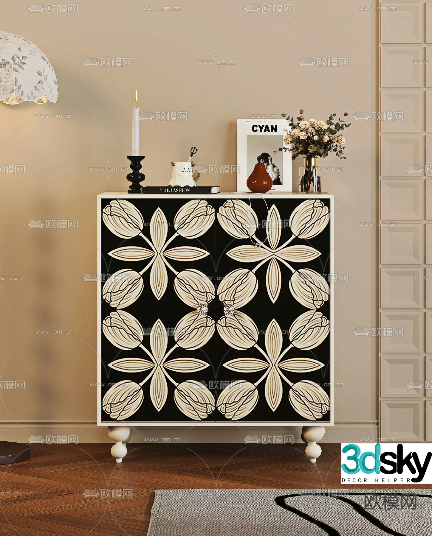 French sideboard 3d model