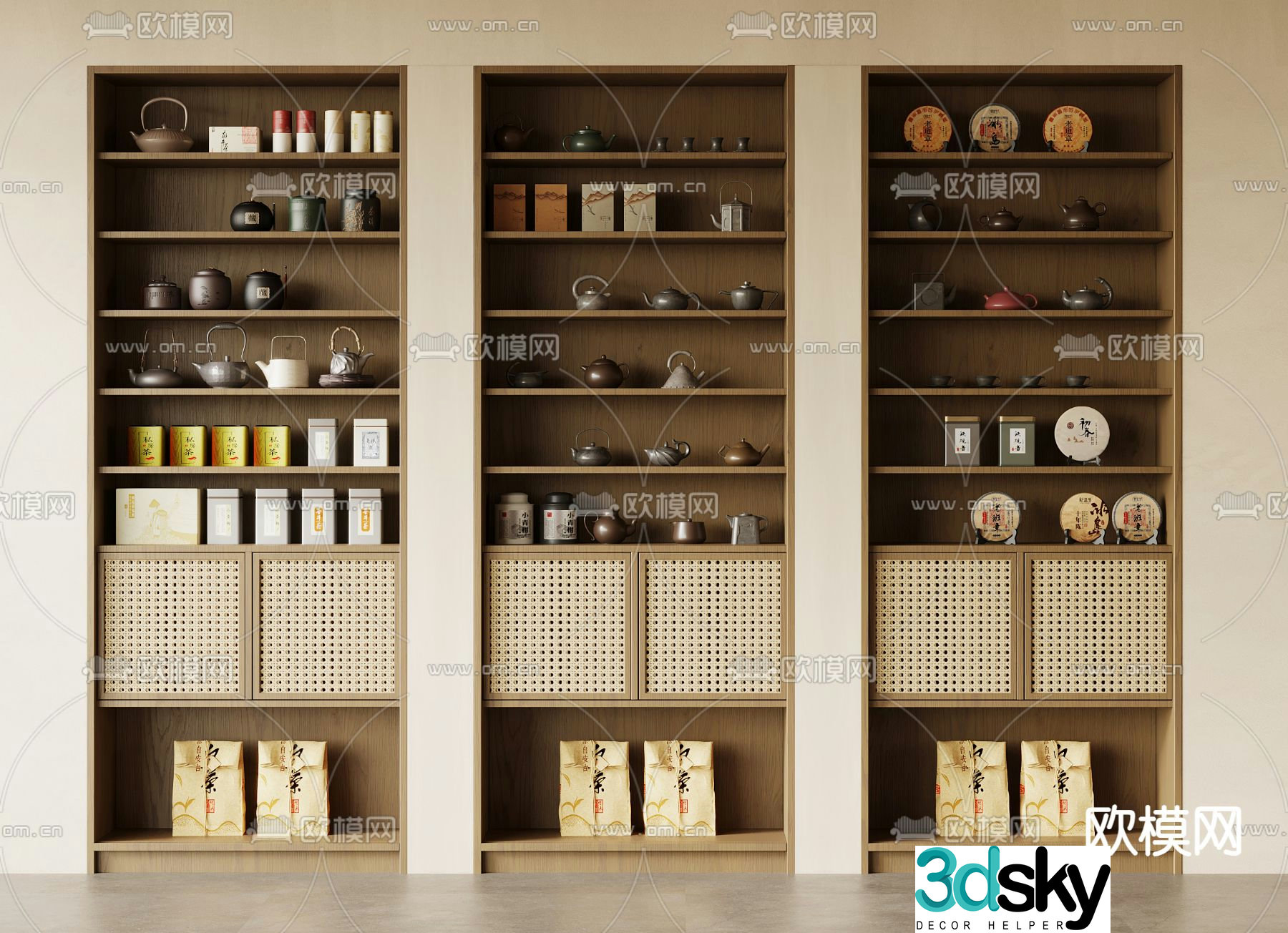 Medieval style tea cabinet 3D model