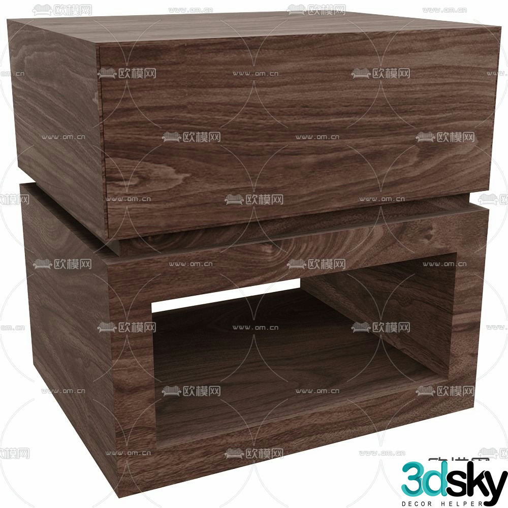 bedside table 3d model