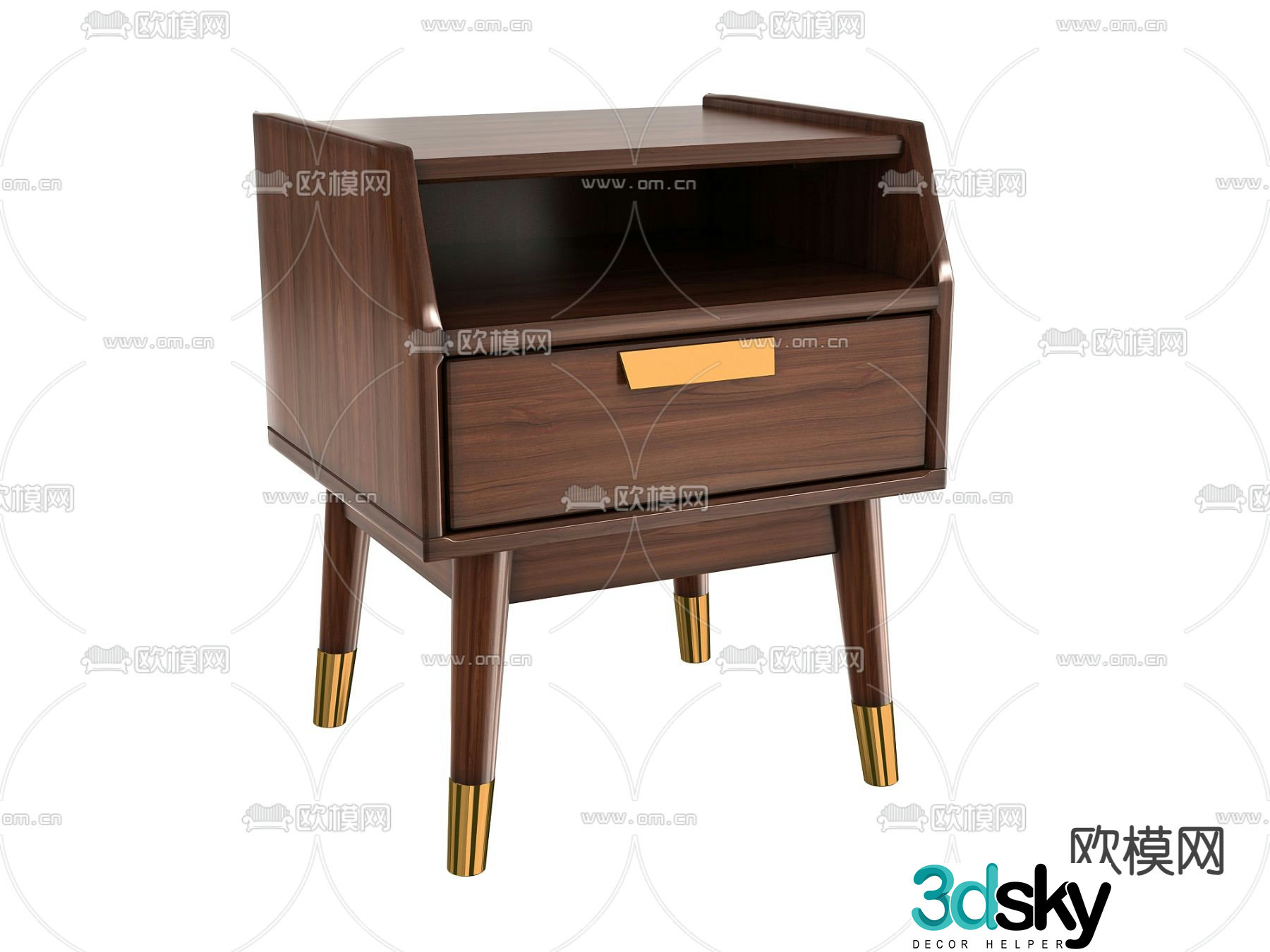 bedside table 3d model
