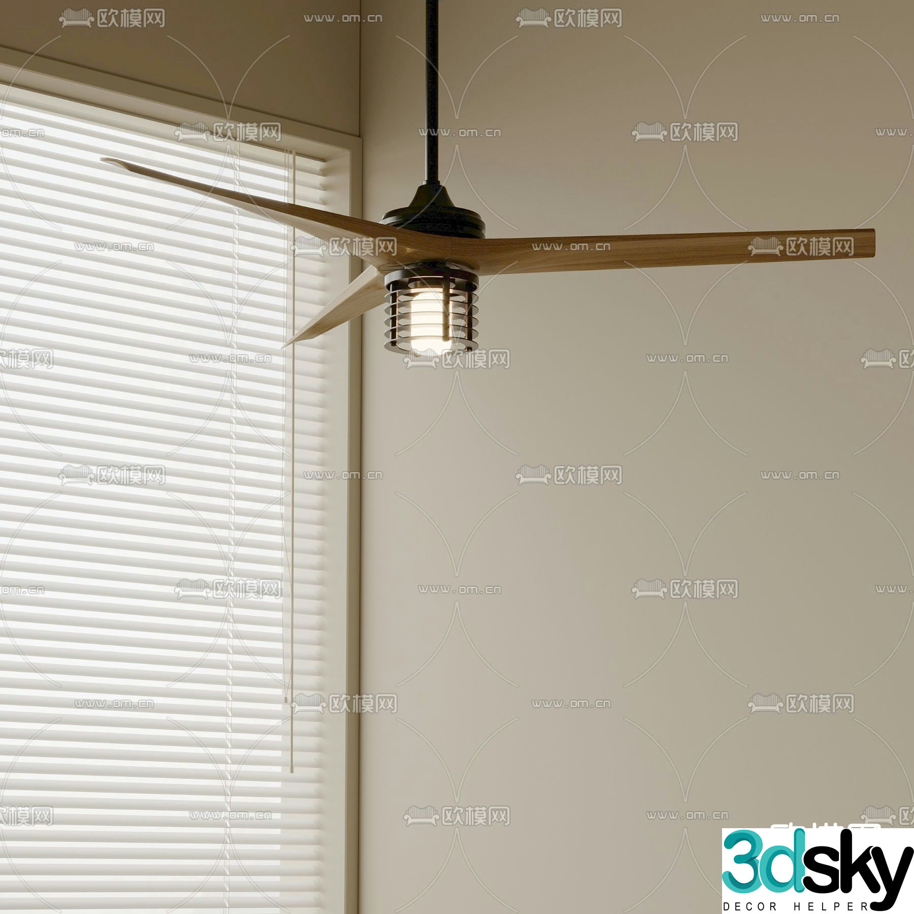 Ceiling Fan Light Fan Light 3D Model