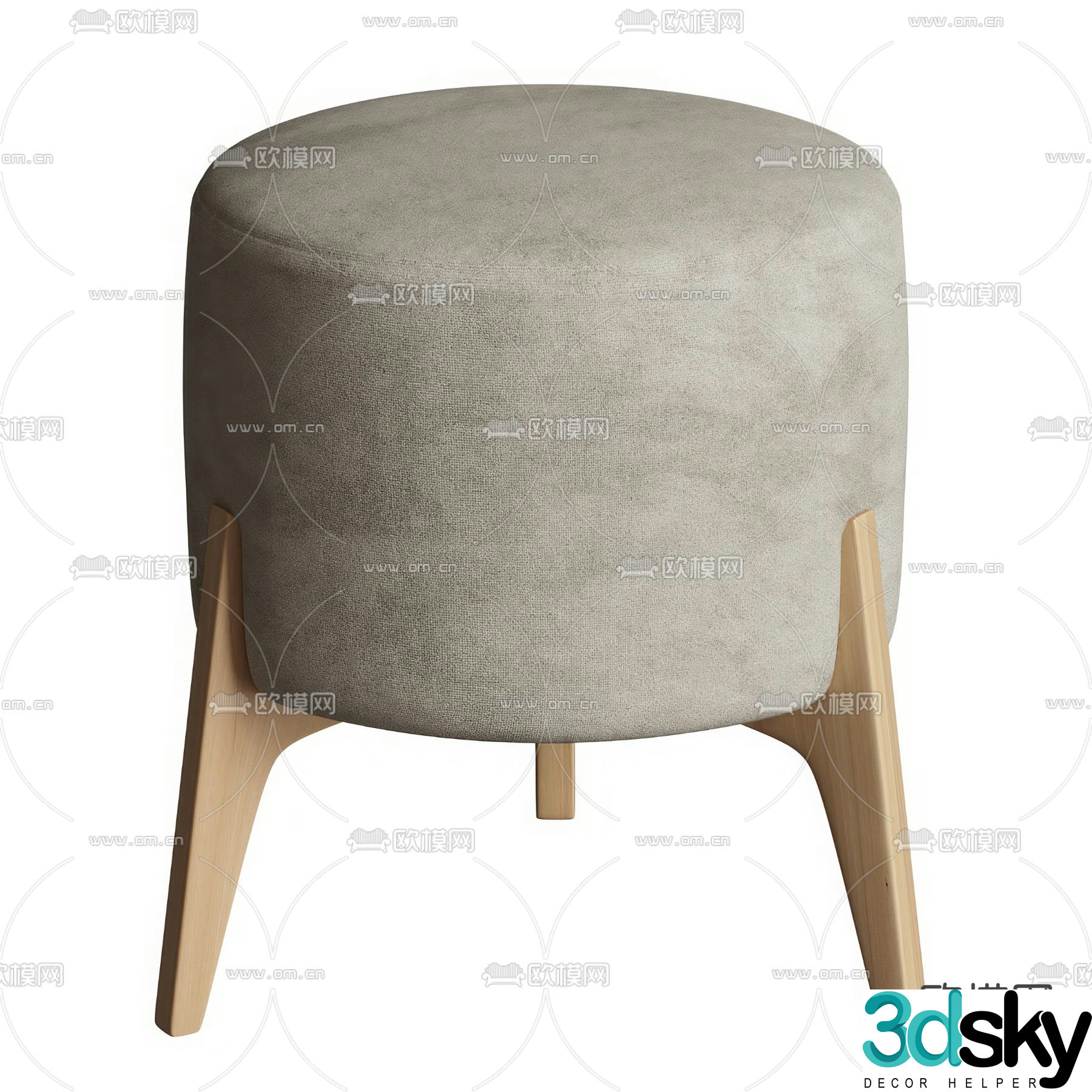 Stool Sofa Stool Round Stool Low Stool 3D Model
