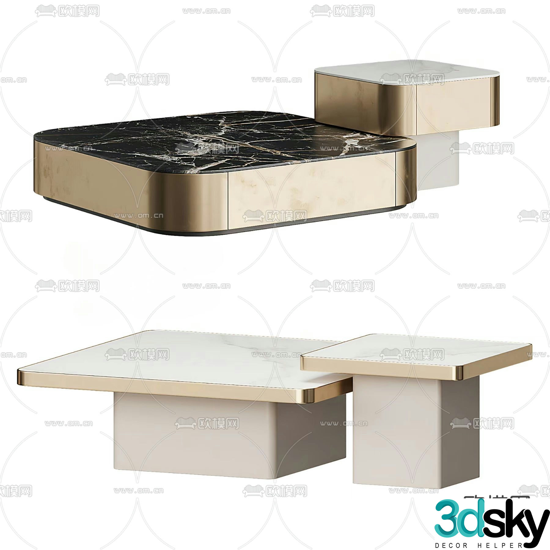 Cocun coffee table 3d model