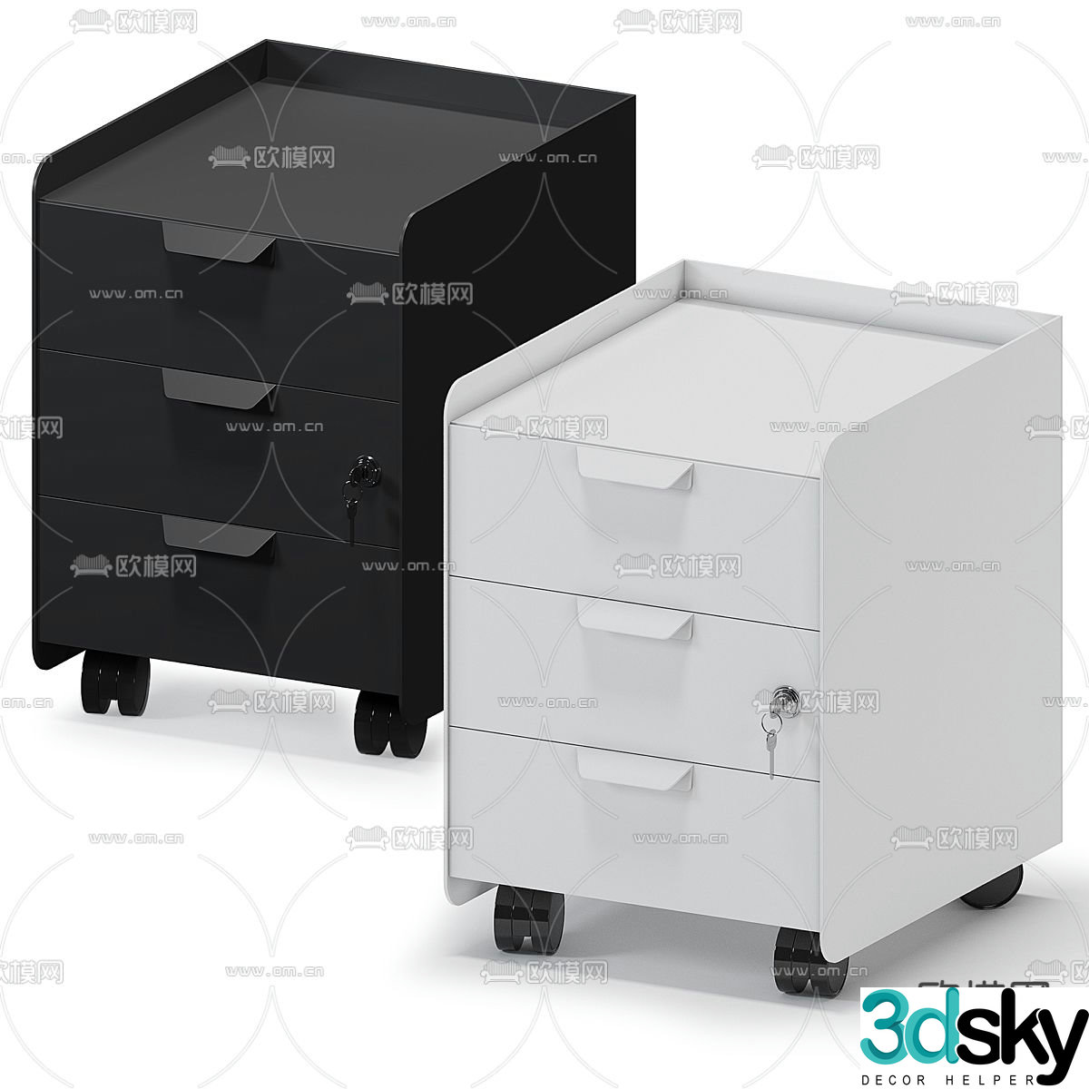 TROTTEN bedside table 3d model