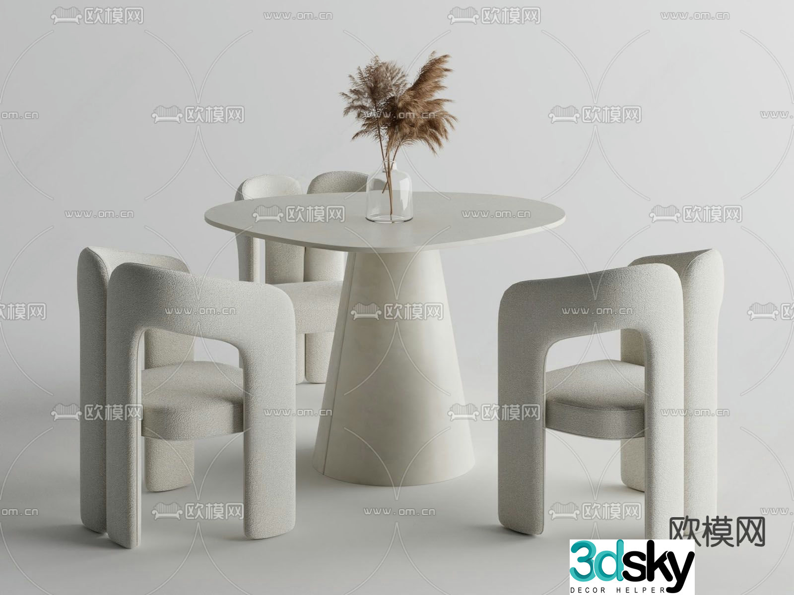 Leisure tables and chairs Negotiation tables and chairs 3d model