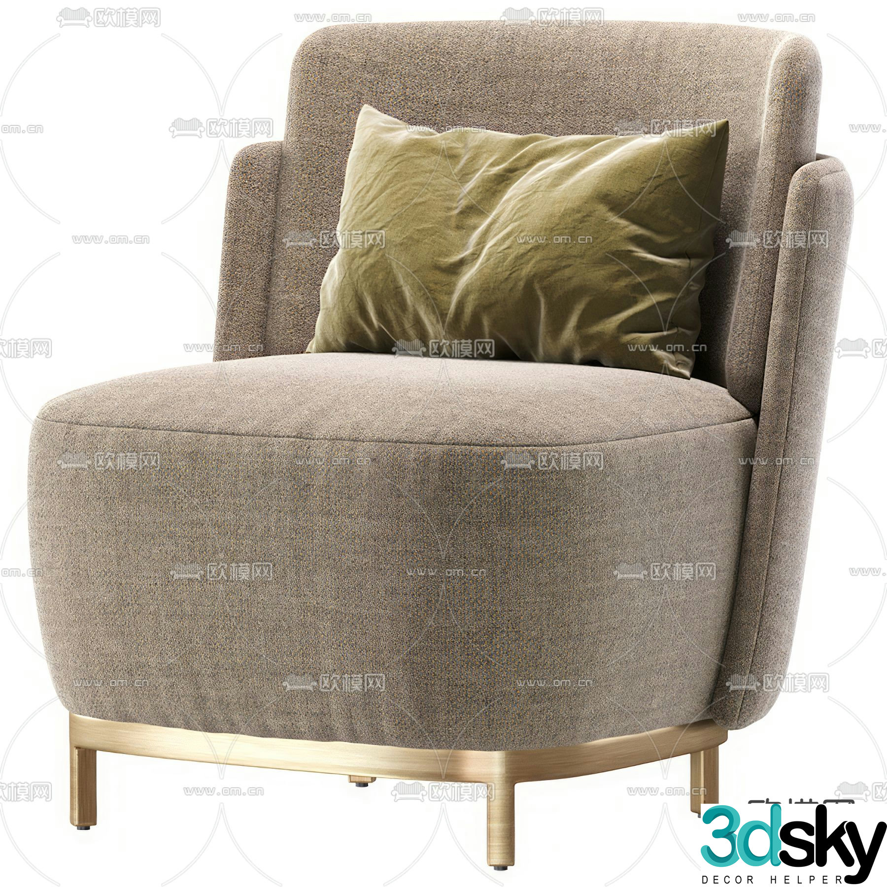 Sofa chair leisure chair 3d model