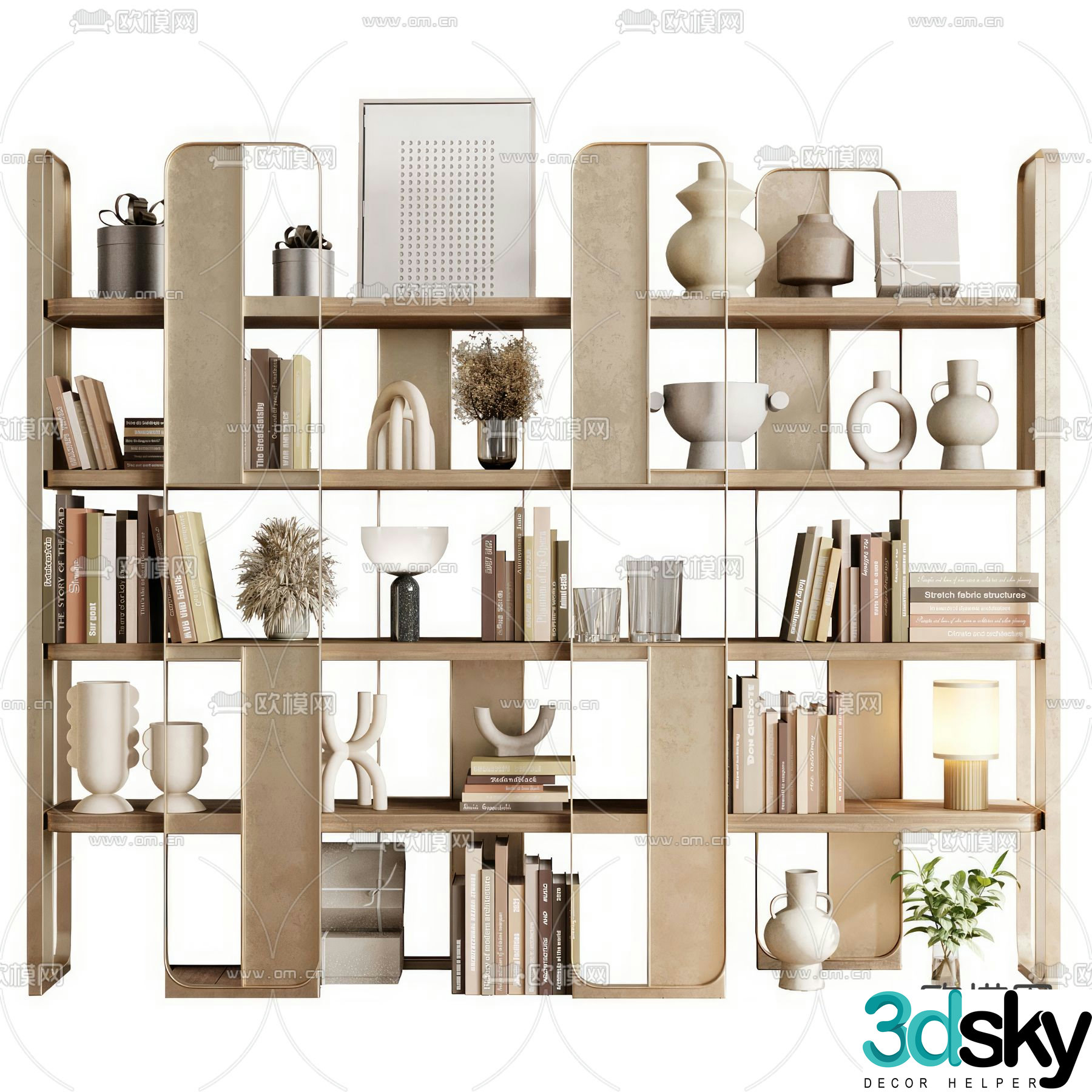 Wabi Sai Shelf Decorative Shelf 3D Model