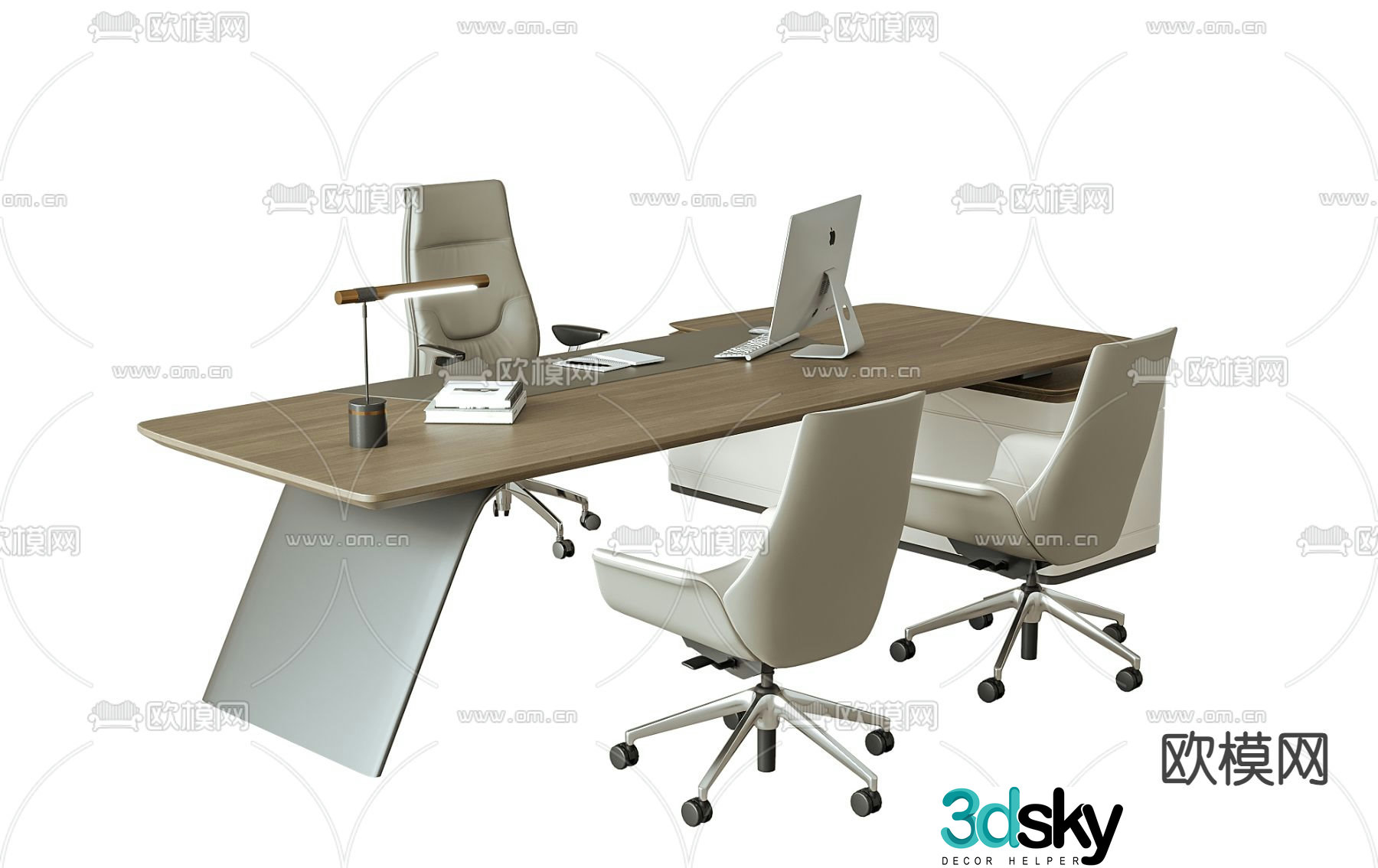 Boss desk desk desk desk 3d model