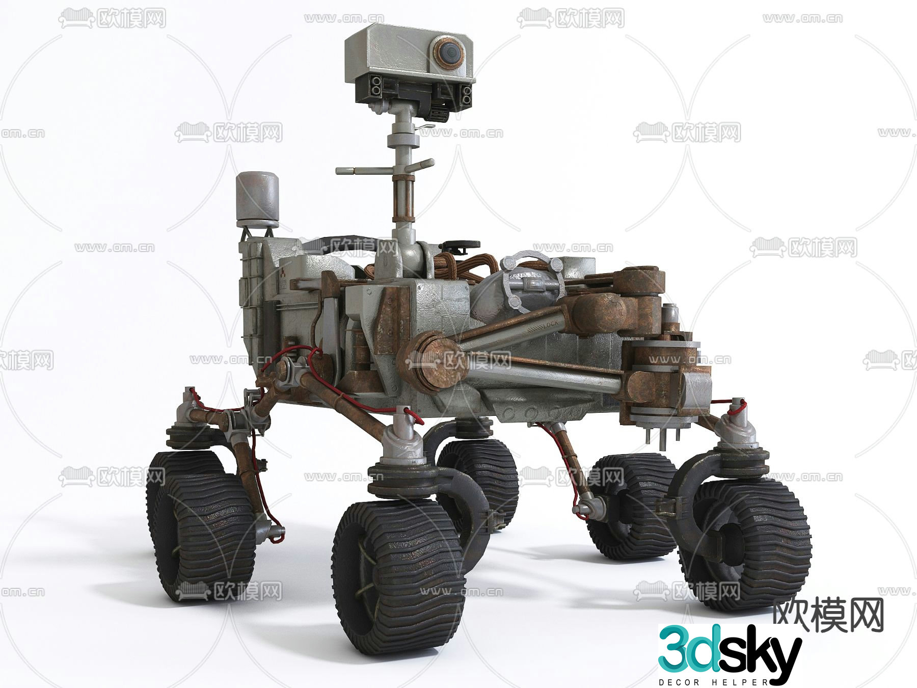 Military equipment exploration vehicle exploration vehicle 3d model