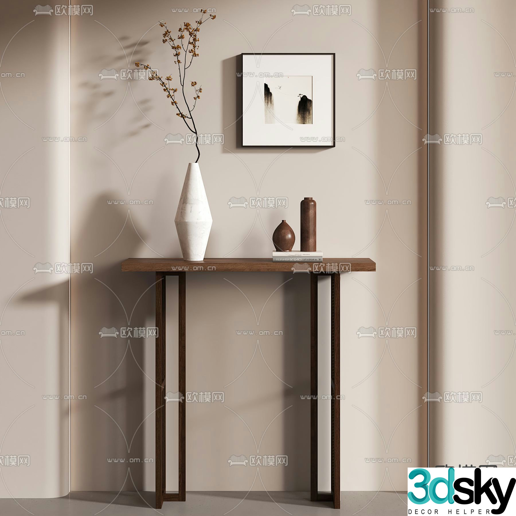 New Chinese style 3D model
