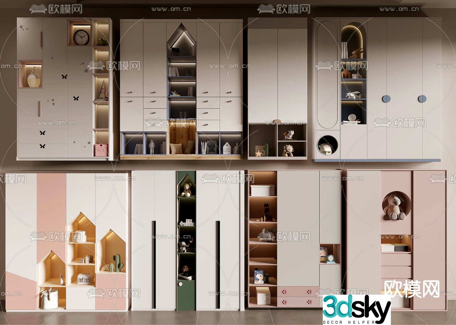 Children’s wardrobe 3d model