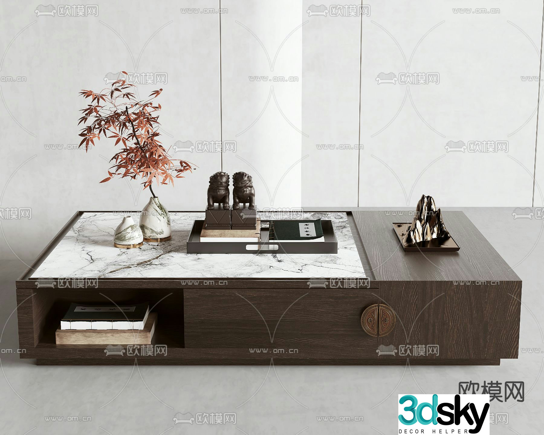 New Chinese coffee table 3d model