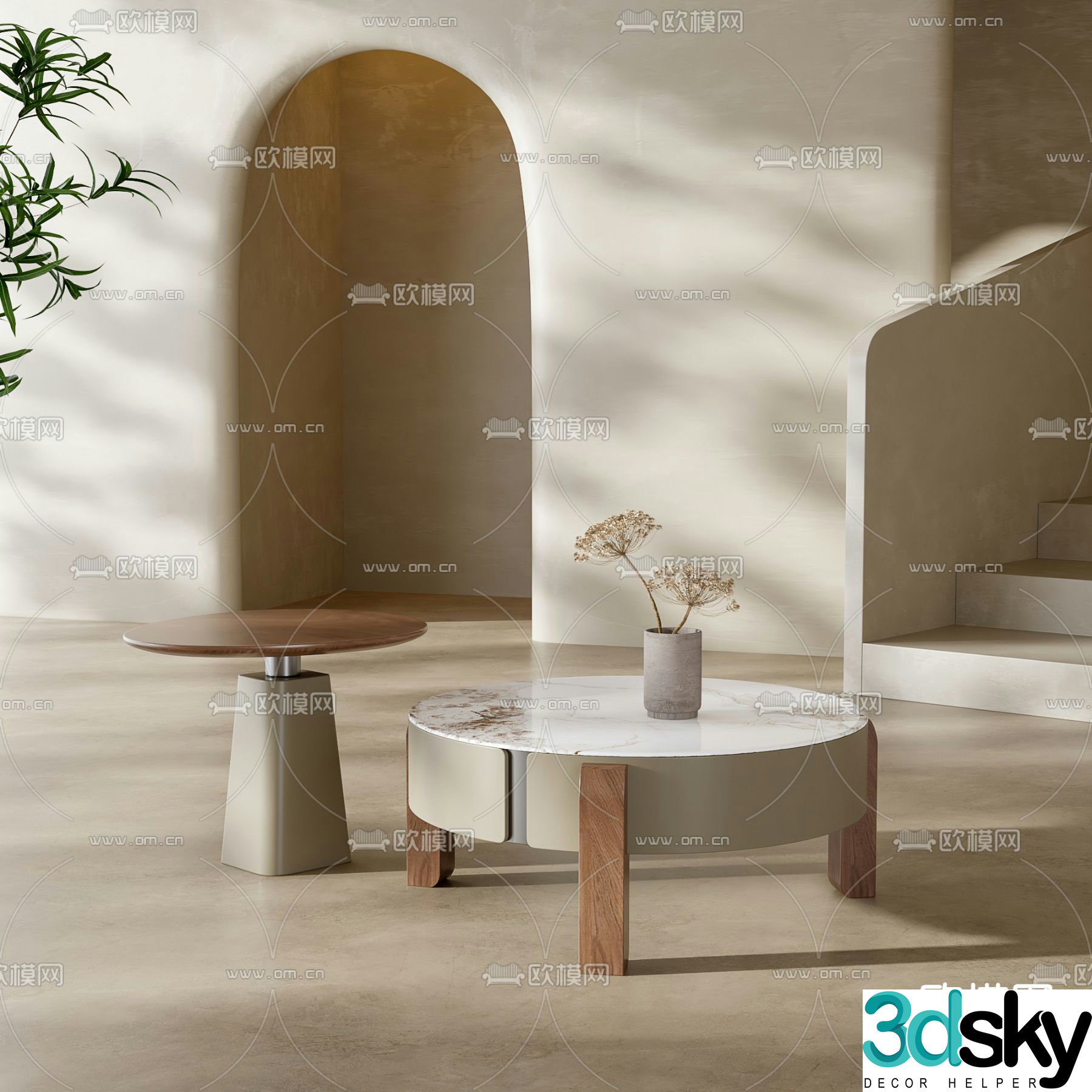 Modern coffee table 3d model