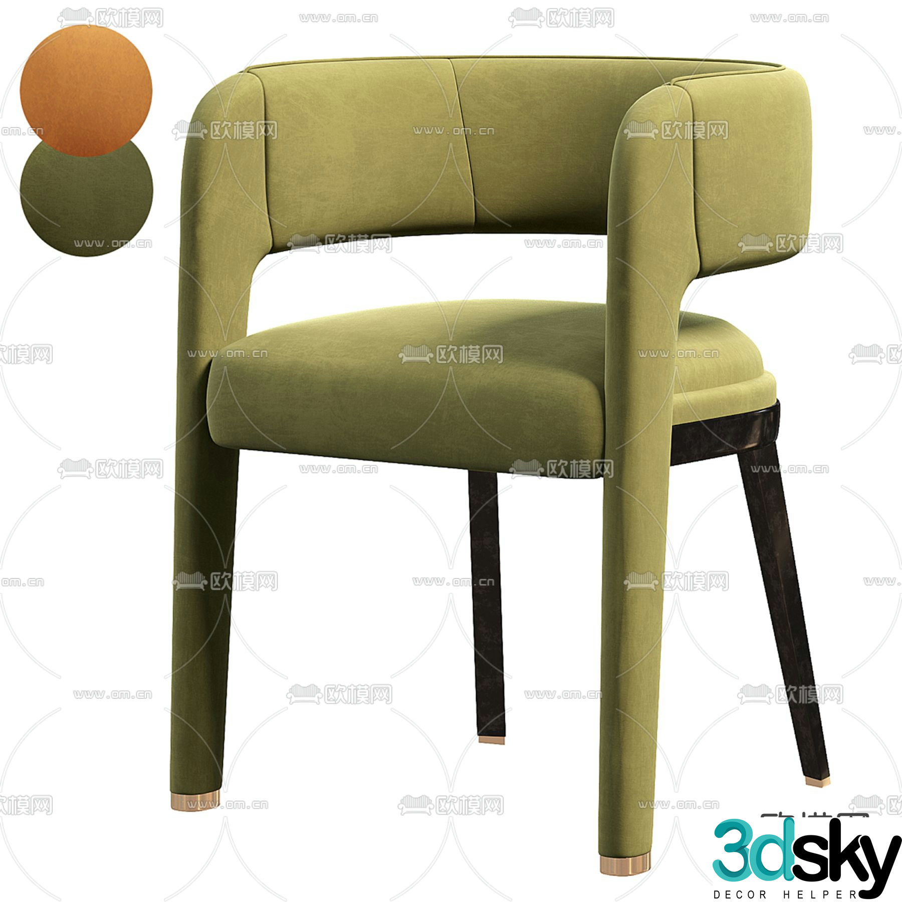 Modern lounge chair 3d model