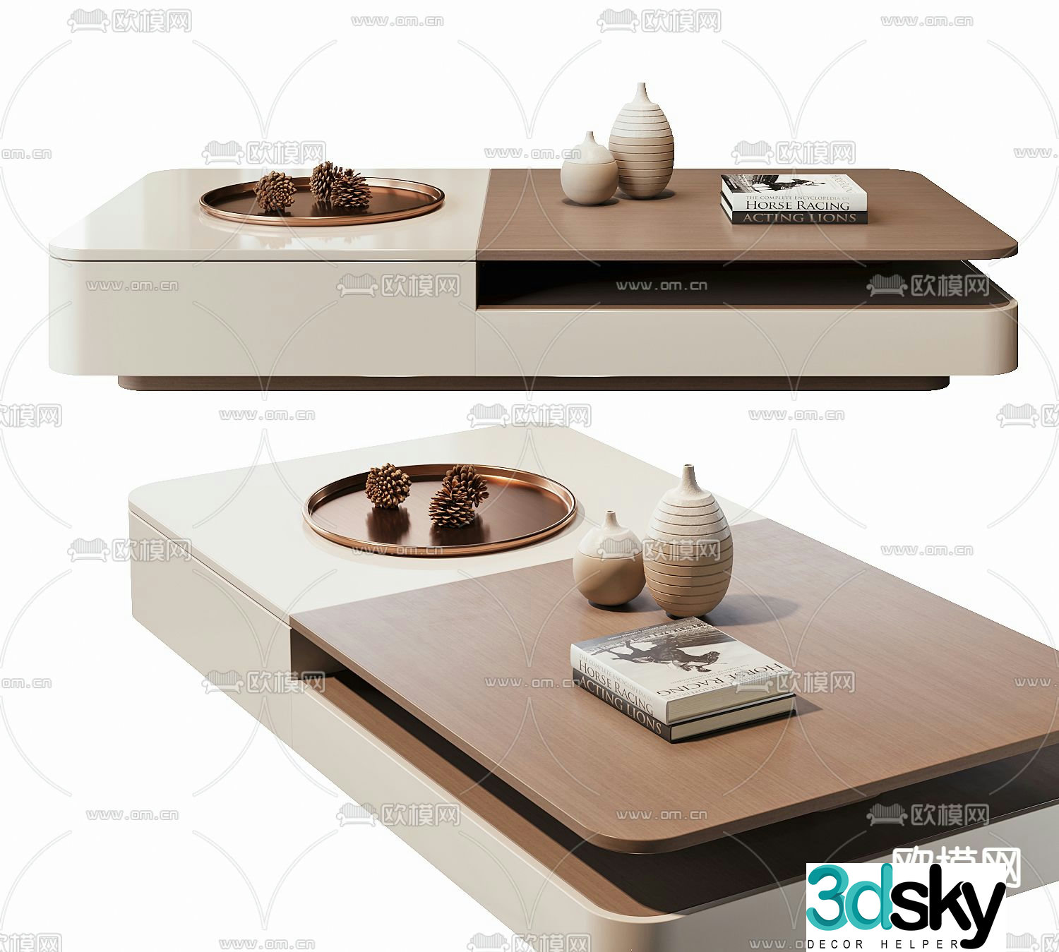 Modern coffee table 3d model