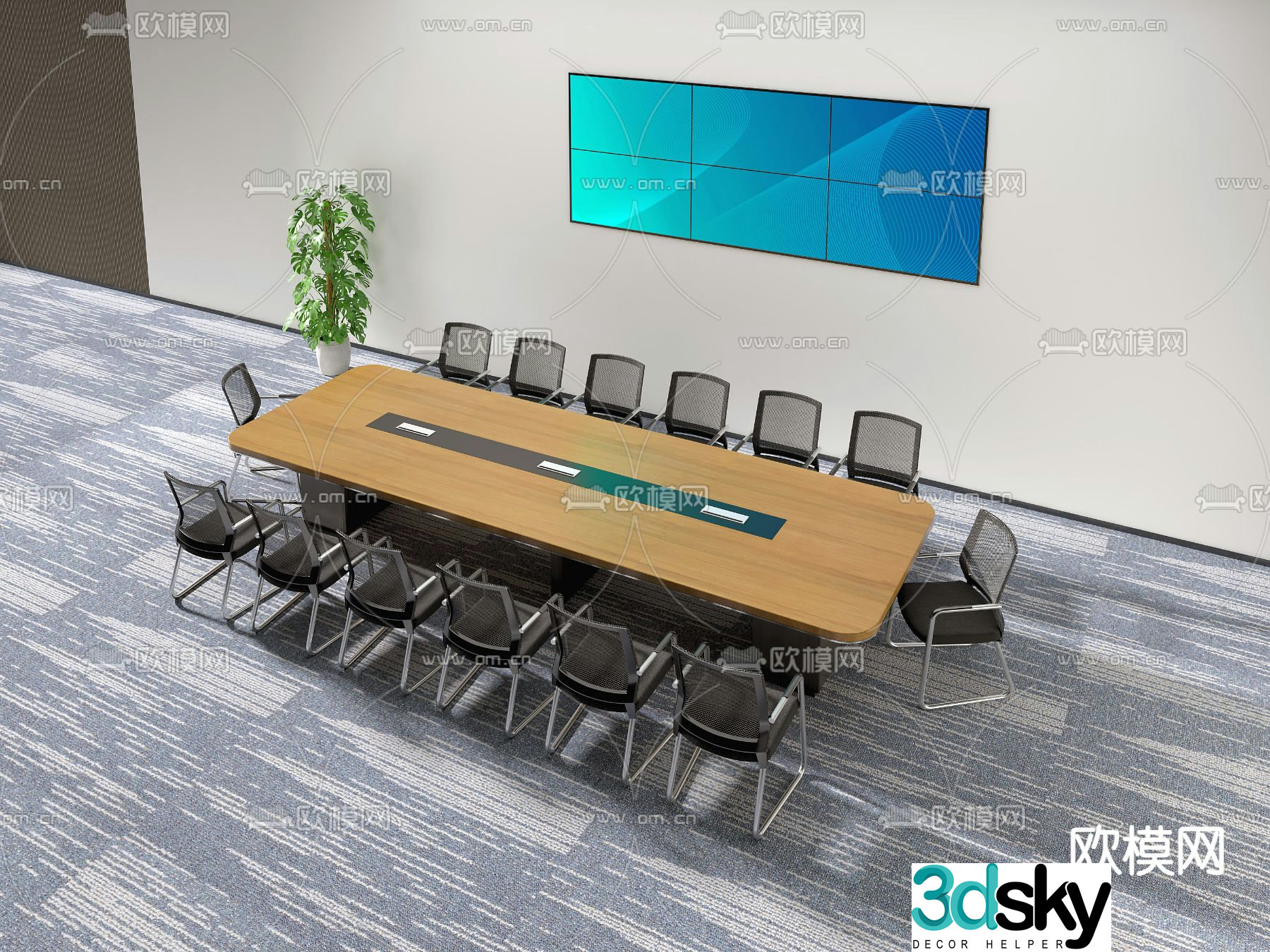 conference table conference table 3d model