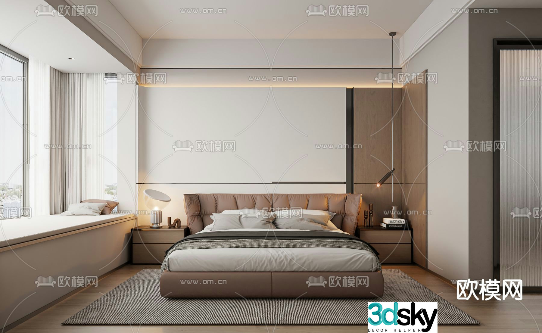Modern bedroom Master bedroom Master room 3d model