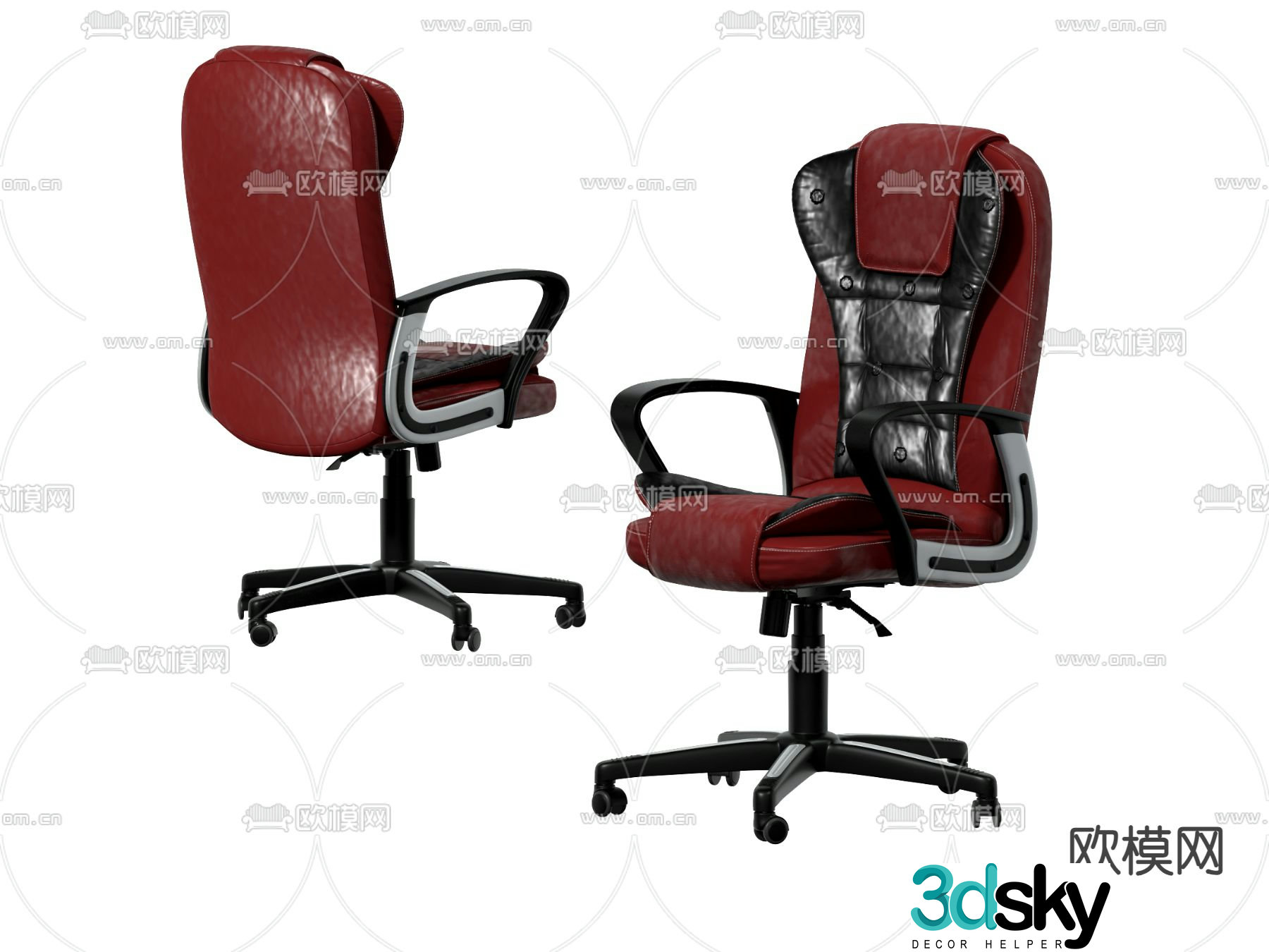 Gaming chair office chair conference chair 3d model