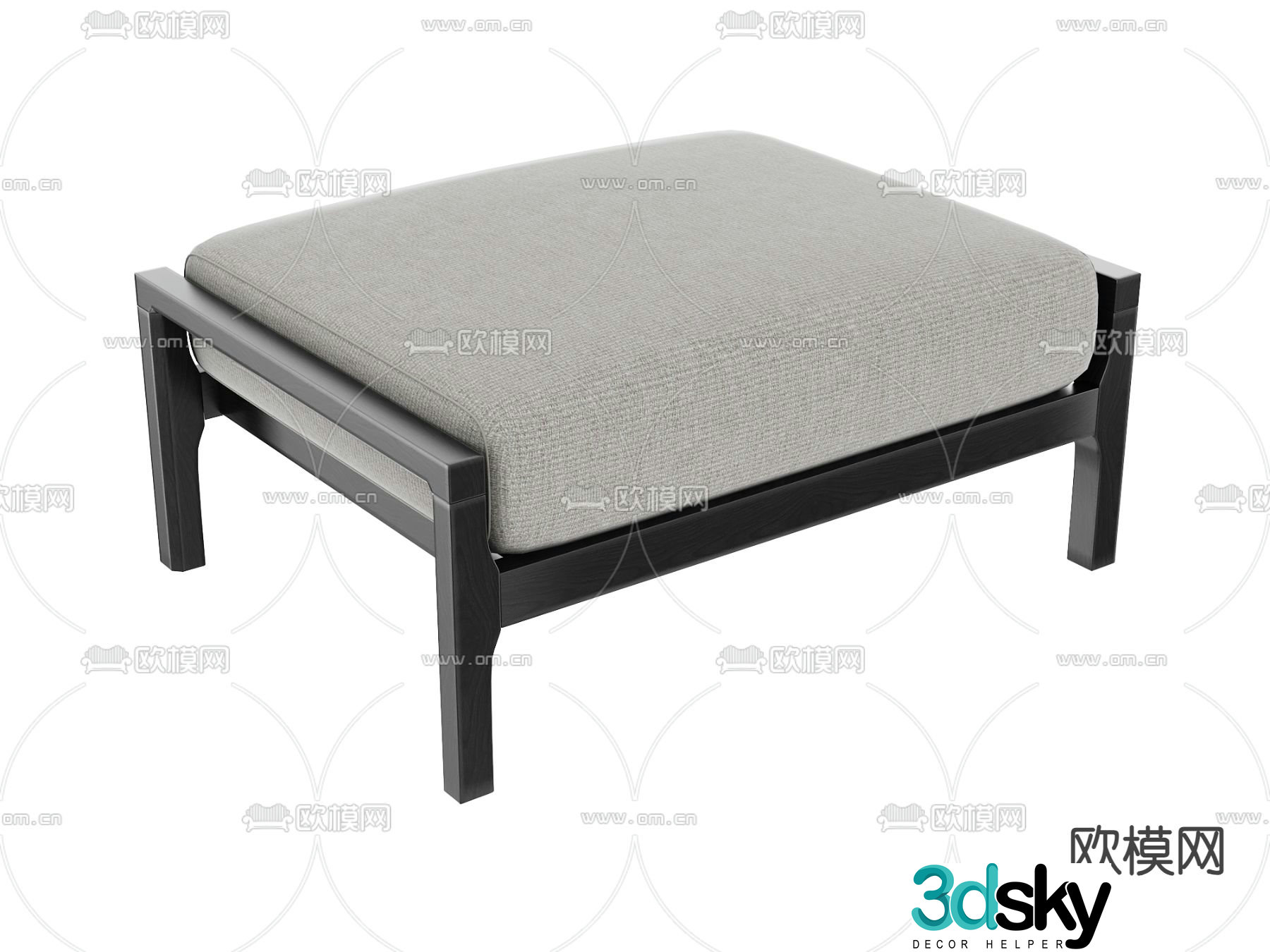 sofa stool 3d model