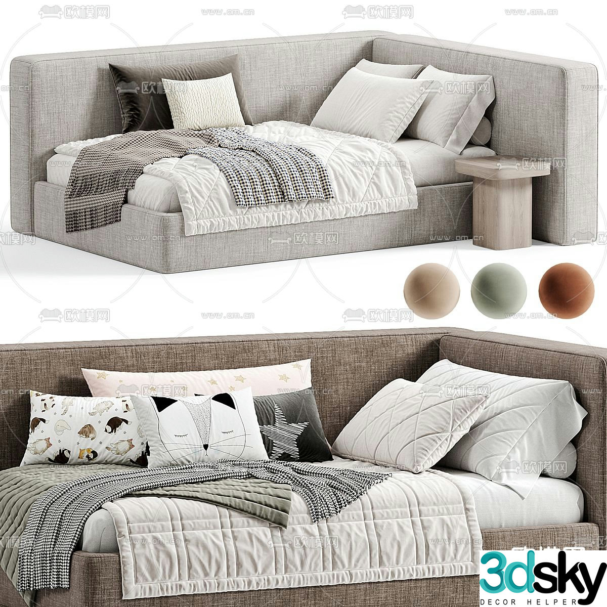 Mebelform children’s bed single bed 3d model
