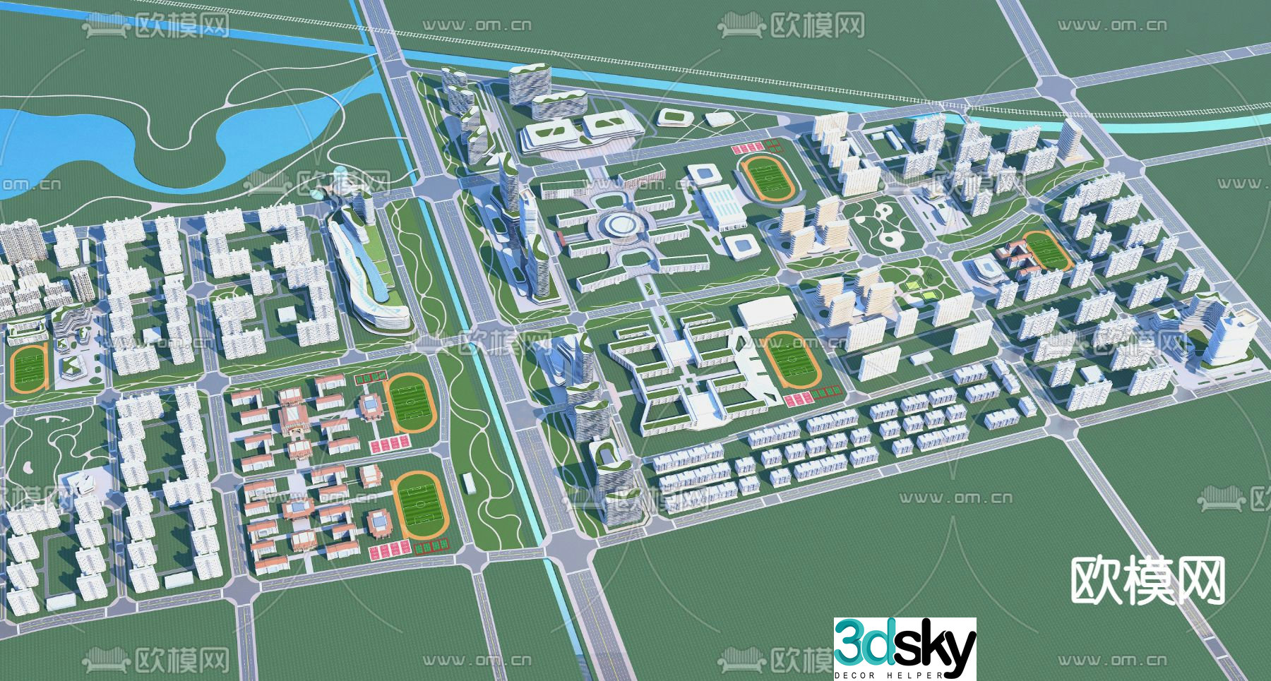 3D model of urban planning