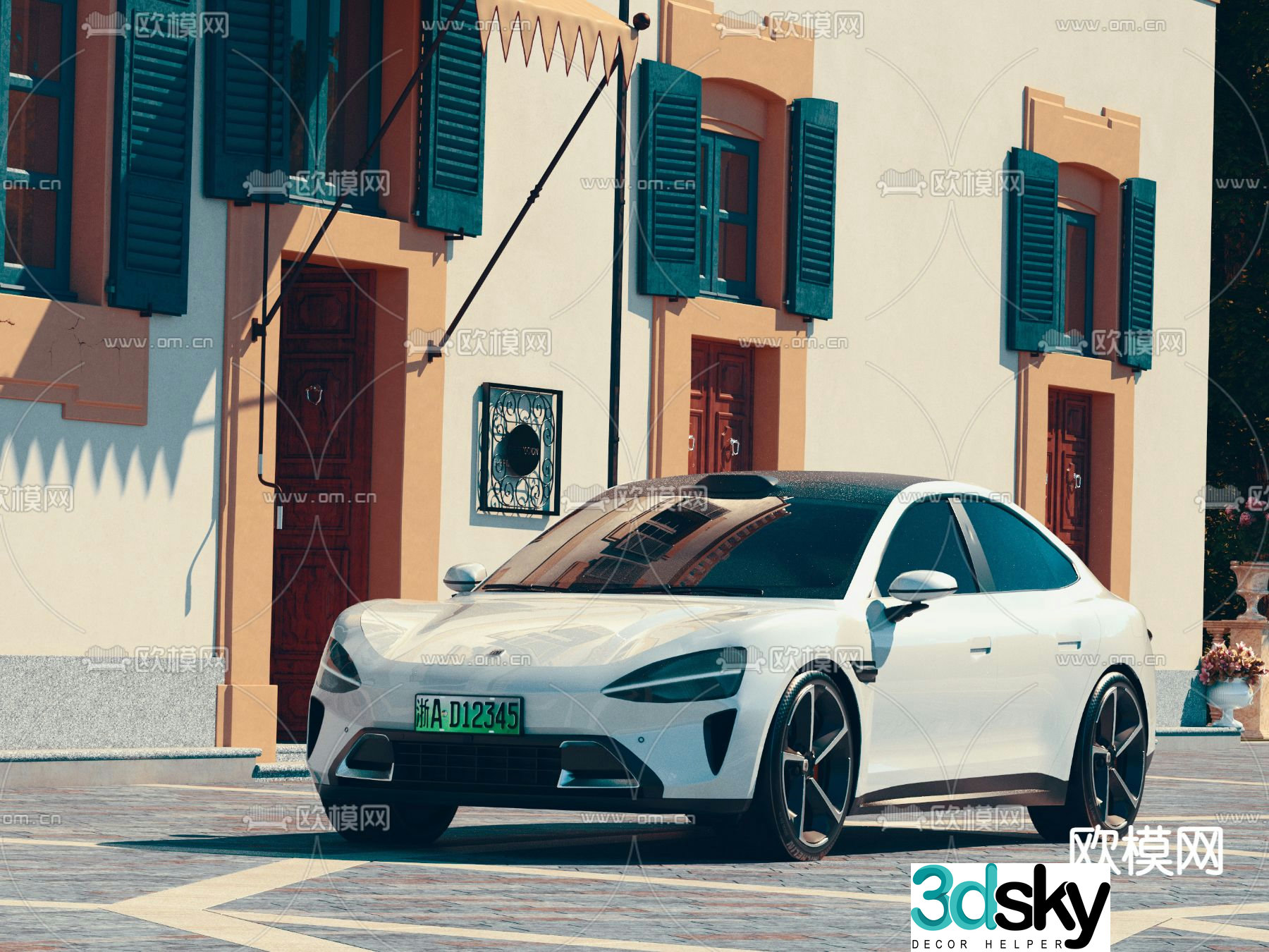 New energy vehicle Xiaomi car 3d model