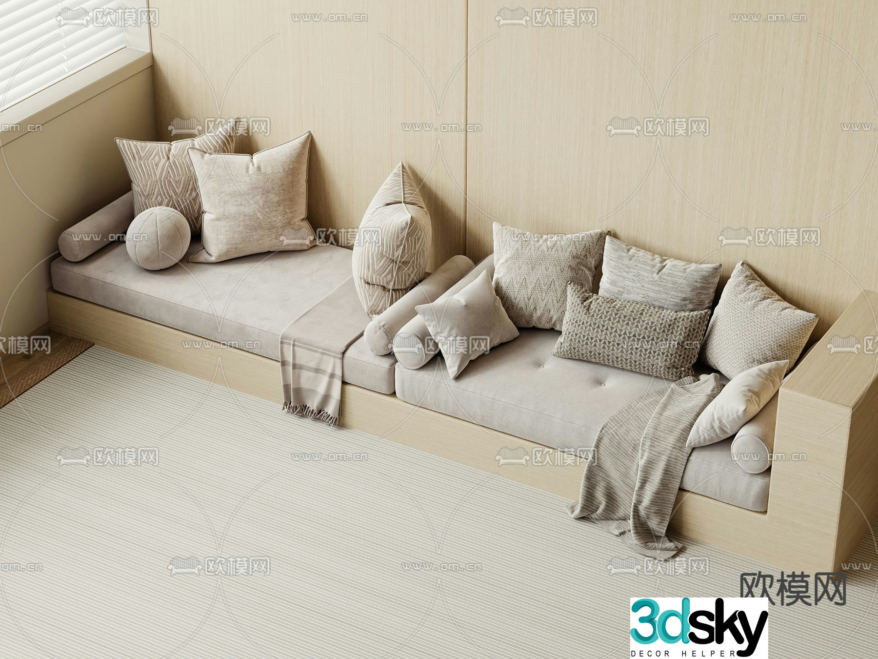 modern cushion cushion sofa cushion 3d model