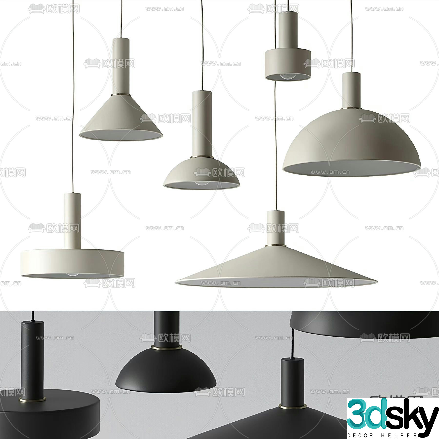 modern chandelier linear chandelier lighting chandelier 3d model