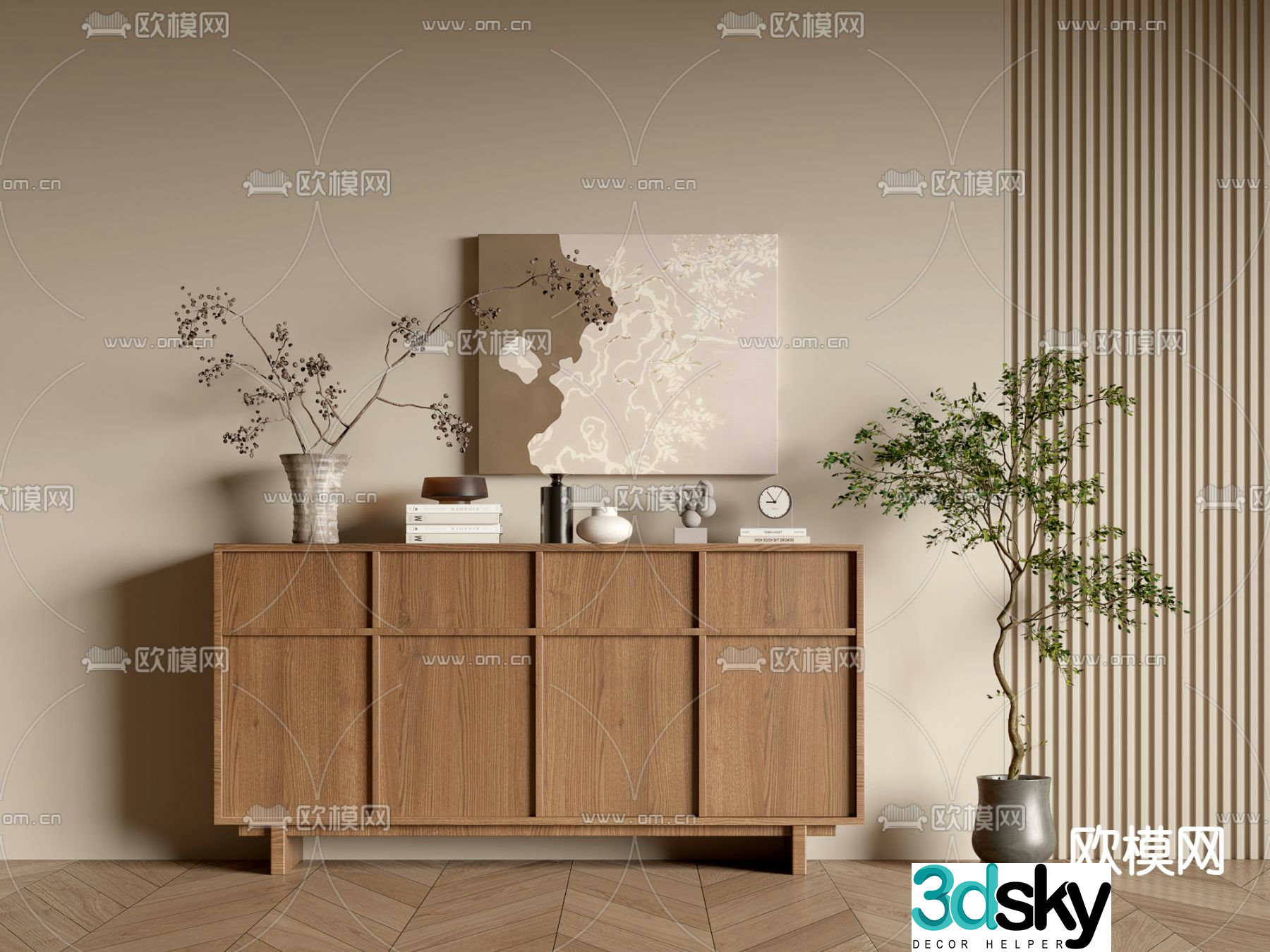 Wasabi Entrance Cabinet 3D Model