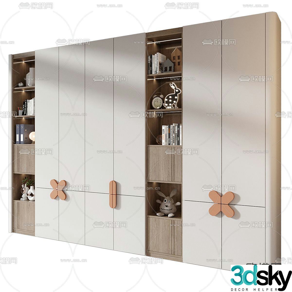 Furniture children’s wardrobe wardrobe 3d model
