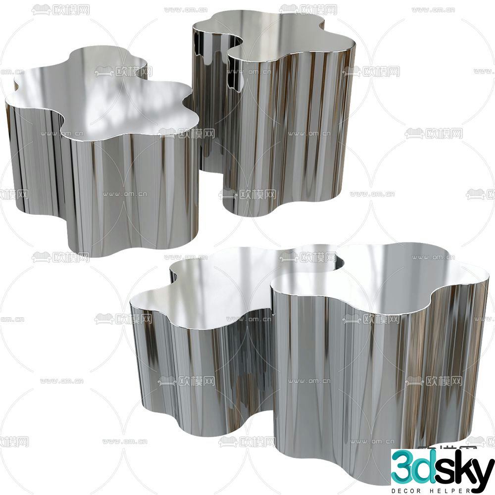 Saba special shaped coffee table 3d model