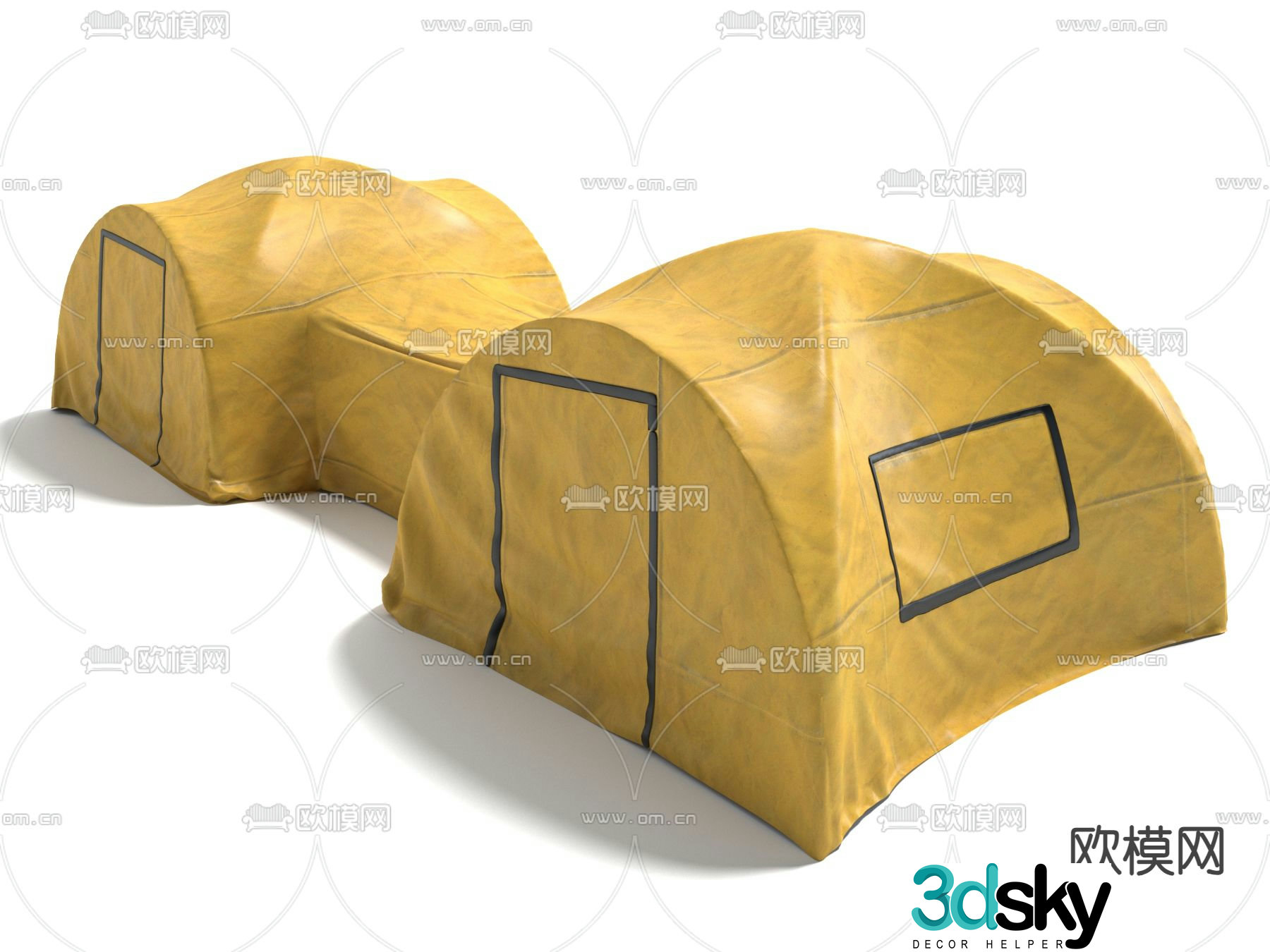 awning tent awning 3d model