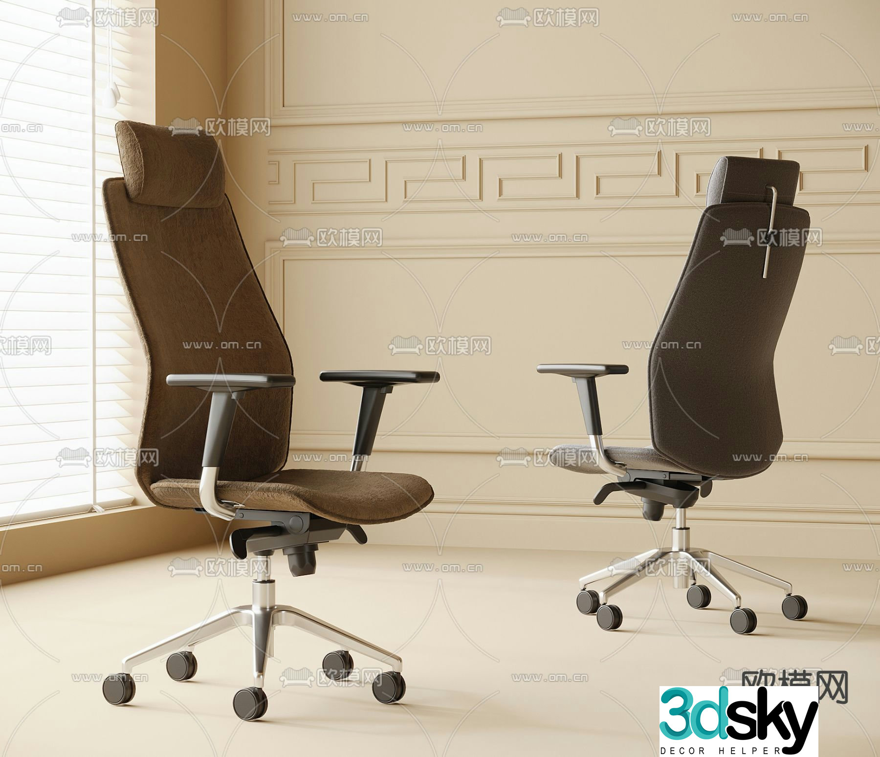 Office chair conference chair staff chair 3d model