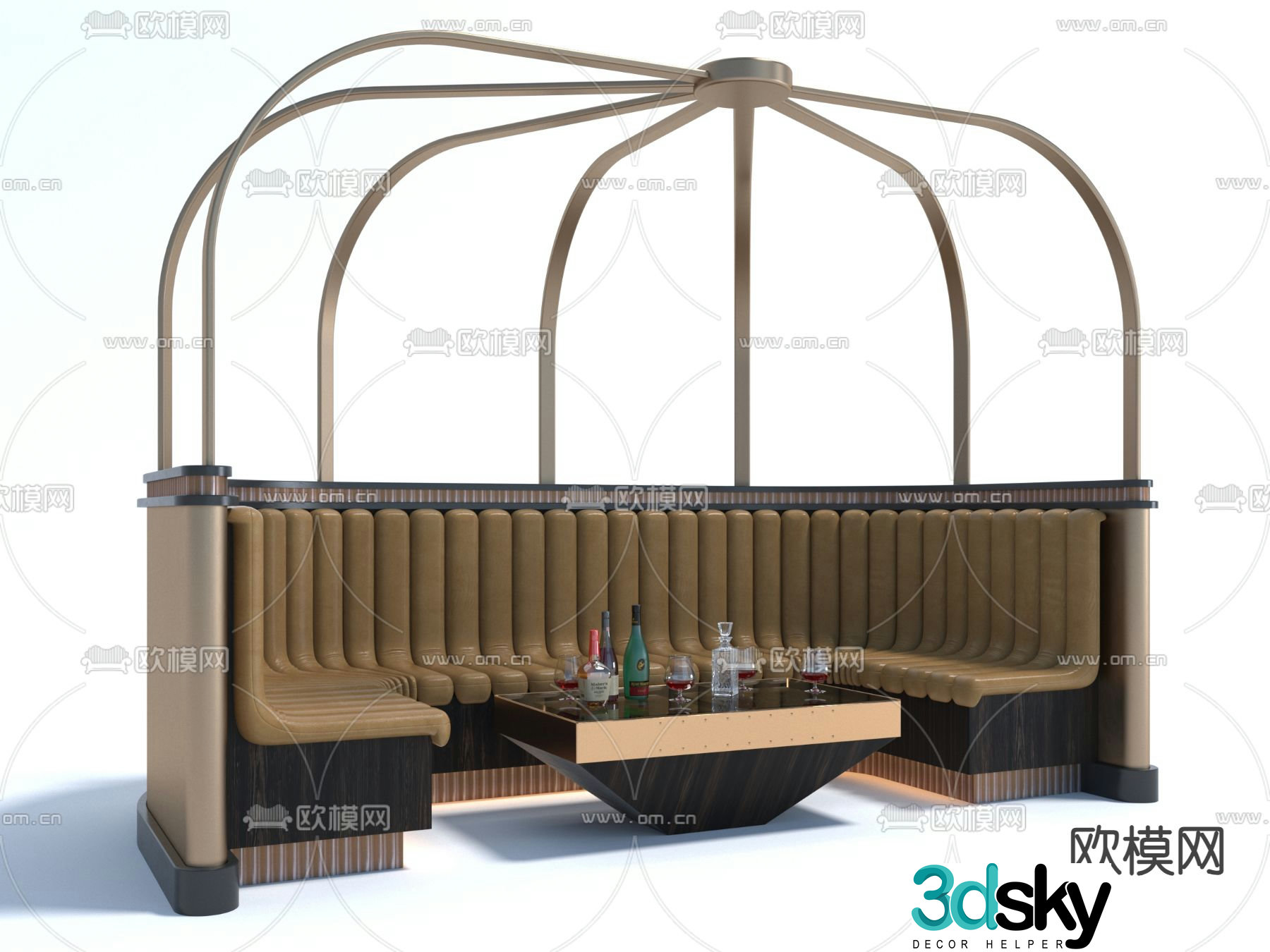 Card seat sofa card seat bar card seat 3D model