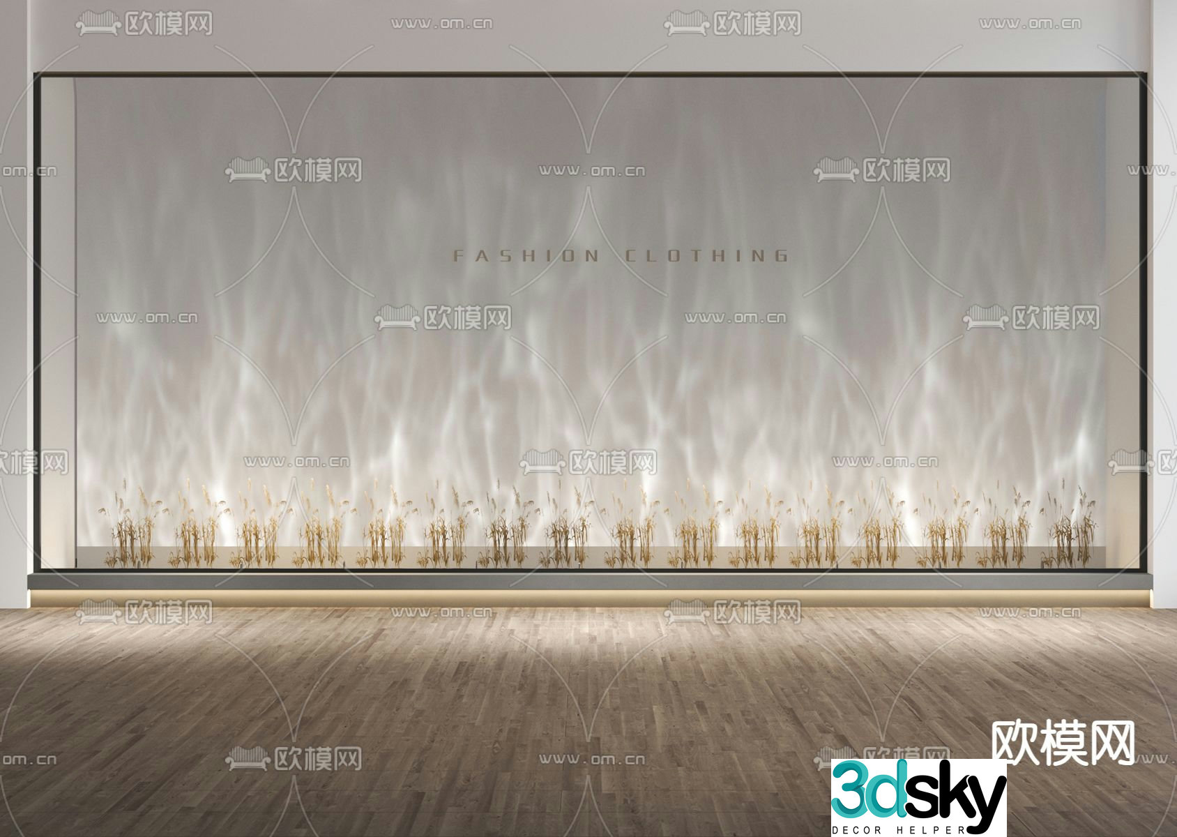 Water ripple wall washer 3d model