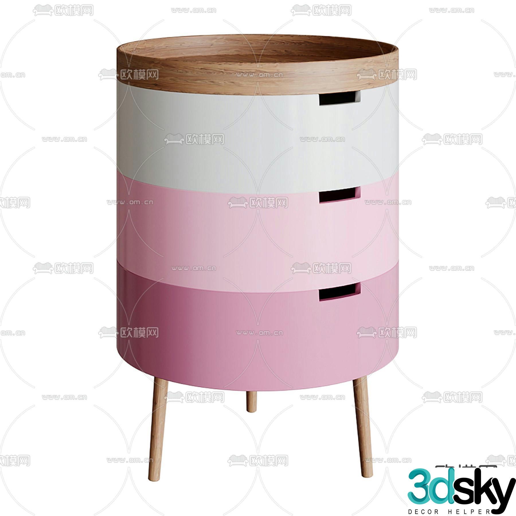 Dopamine bedside table 3d model