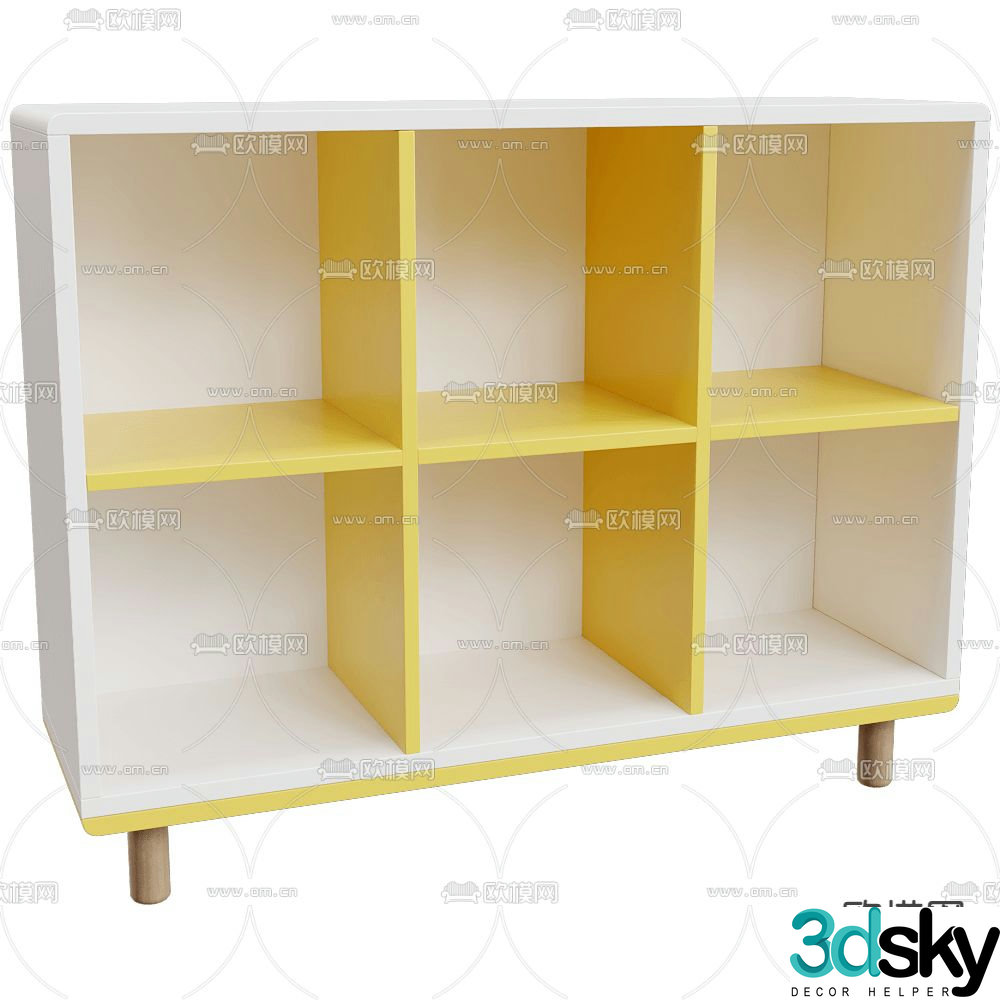 Children’s cabinet side cabinet storage cabinet 3d model