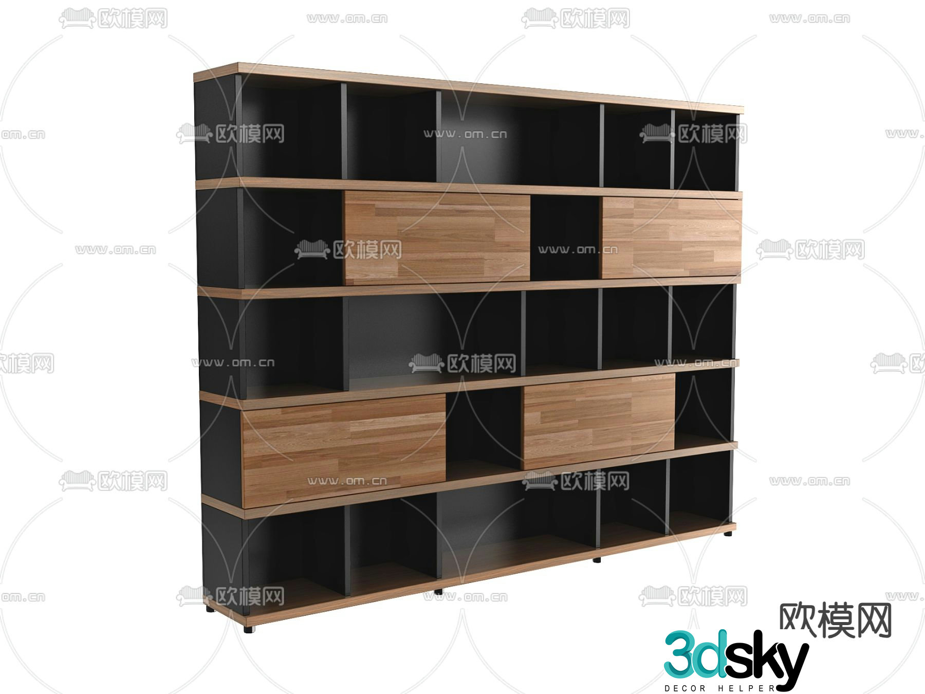 Bookcase Bookshelf 3D model