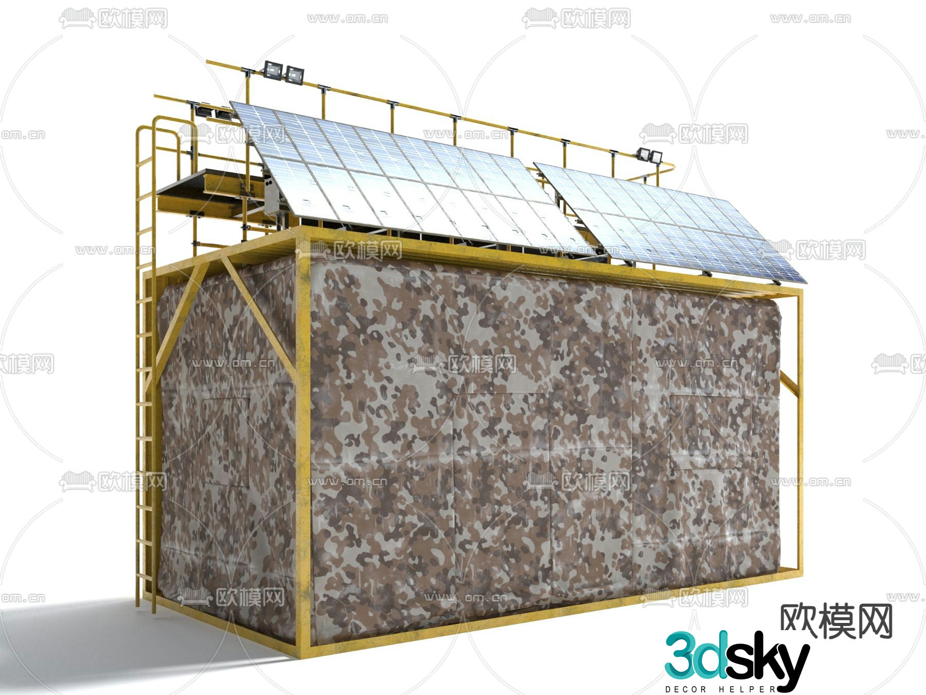 Tent tent awning greenhouse 3D model