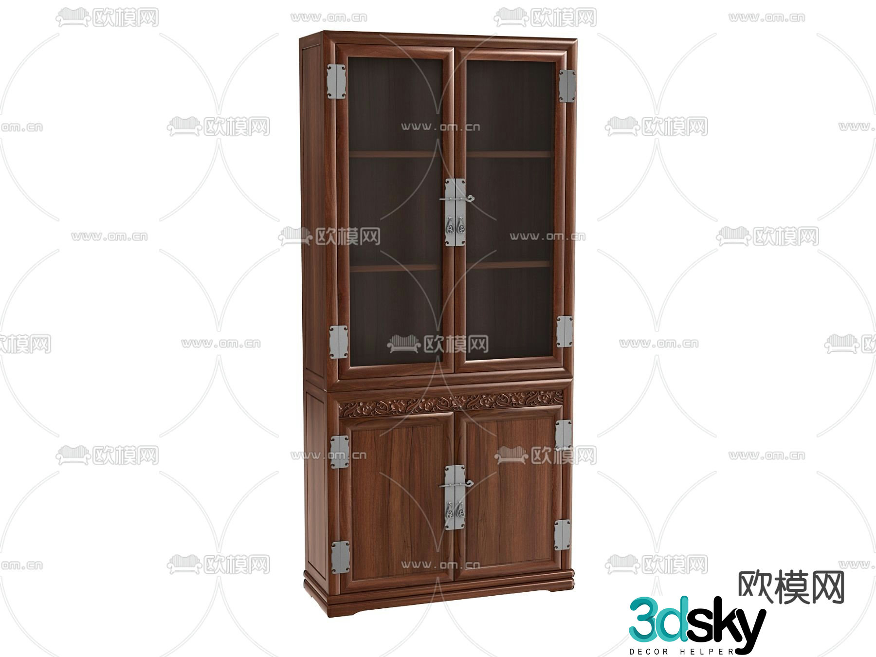Chinese bookcase 3d model