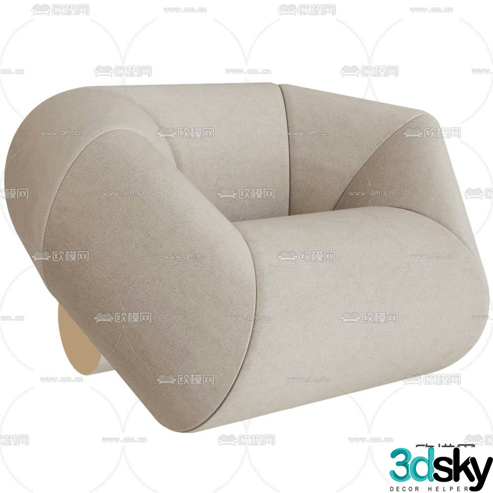 Royal stranger leisure sofa 3d model